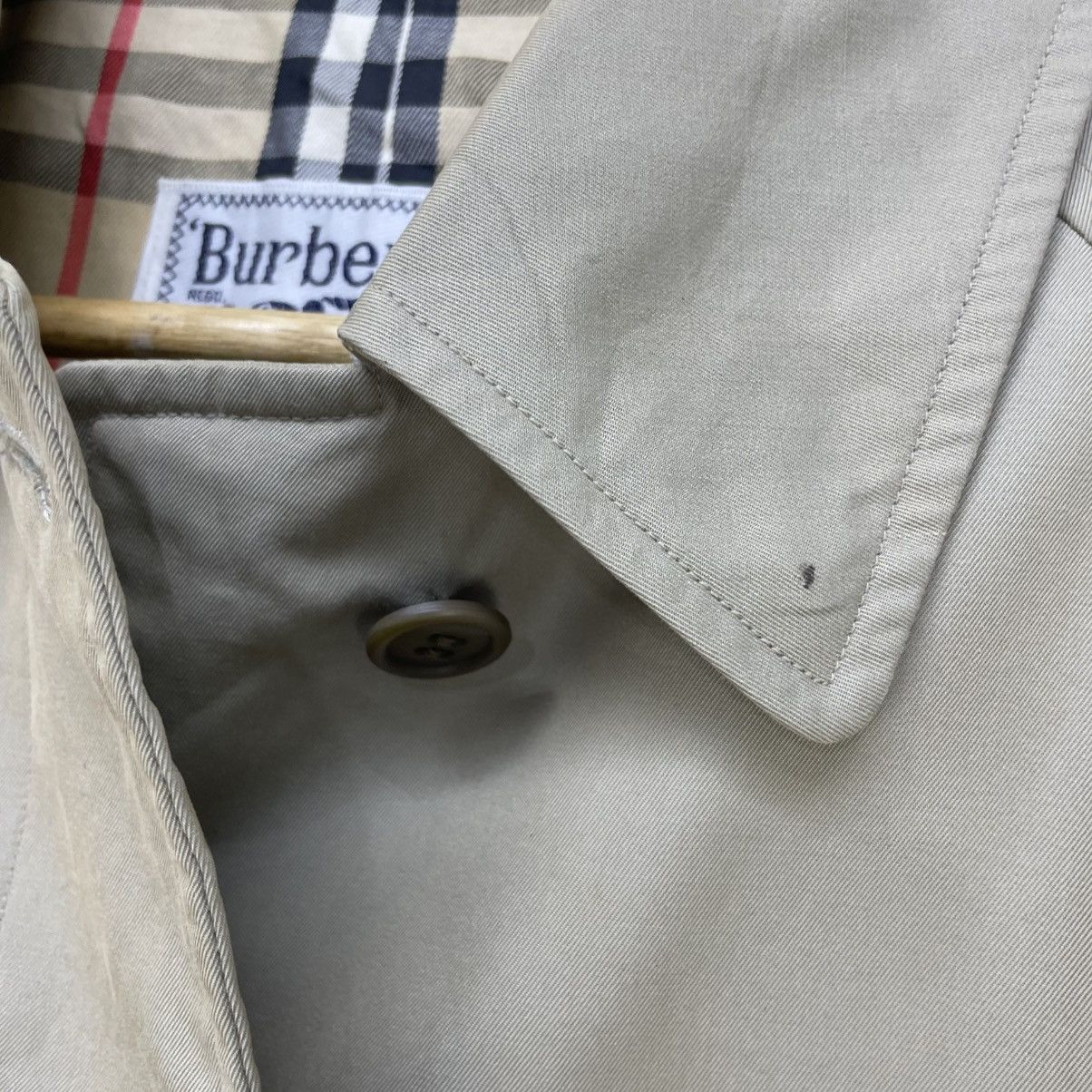Burberry × Vintage 💥Authentic Burberrys 90s Trench Nova Check Coat Jacket Size S / US 4 / IT 40 - 7 Thumbnail