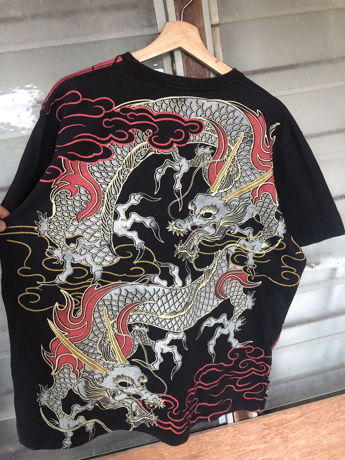 Bullet Noise Vintage Sukajan Double Dragon Space Opera Rare Shirt Tee Size US L / EU 52-54 / 3 - 2 Thumbnail