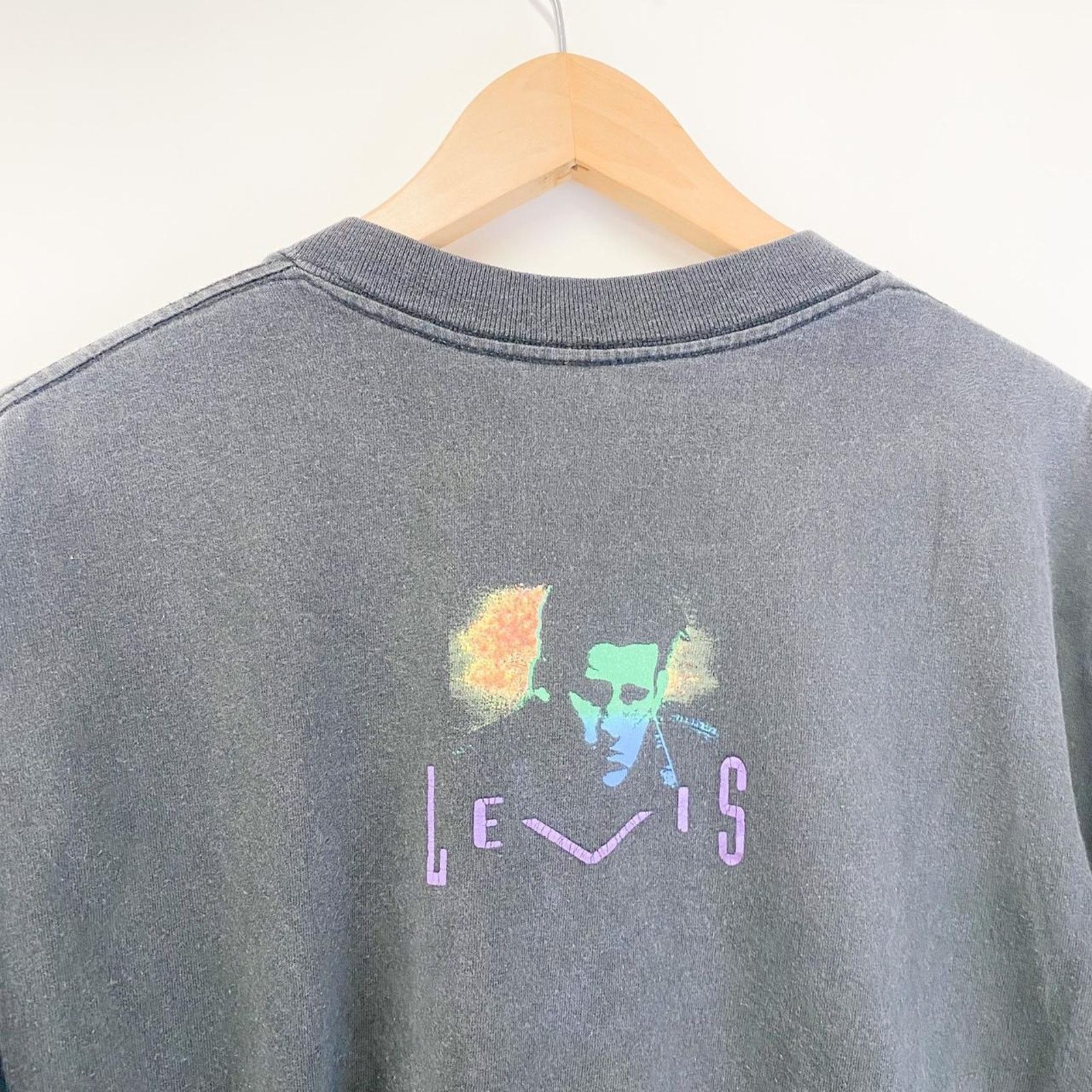 Levi's Vintage 90s Levis Graphic T-Shirt Black Mens Large Size US L / EU 52-54 / 3 - 3 Thumbnail