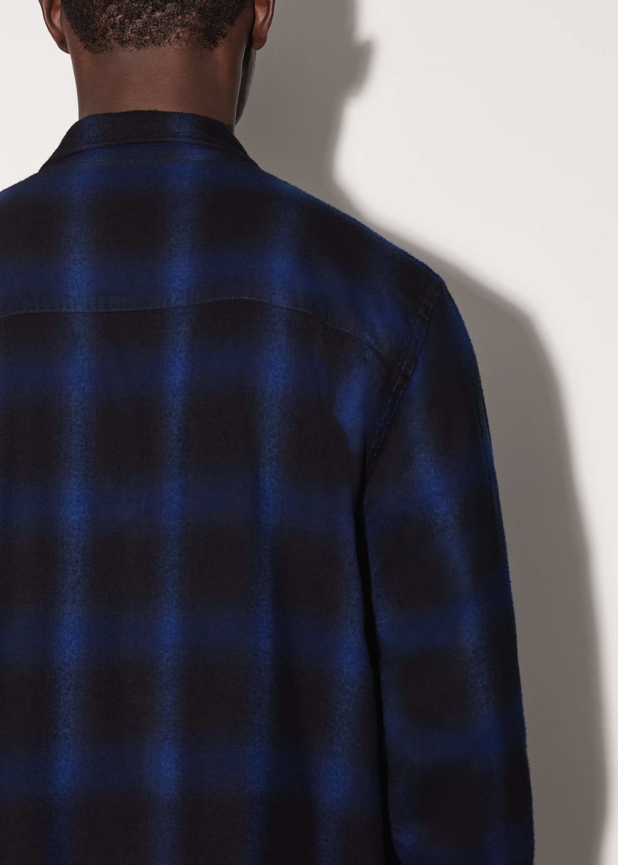 Amiri o1w1db11224 Core Shadow Plaid Shirt in Blue/Black Size US S / EU 44-46 / 1 - 7 Thumbnail