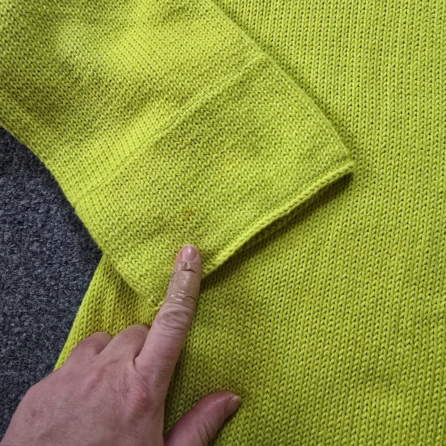 Vintage Pure Cardigan Womens XL Green HandKnit Heavy Long Sleeve Casual Bohemian Classic sweater cardigan Women Size XL / US 12-14 / IT 48-50 - 7 Thumbnail