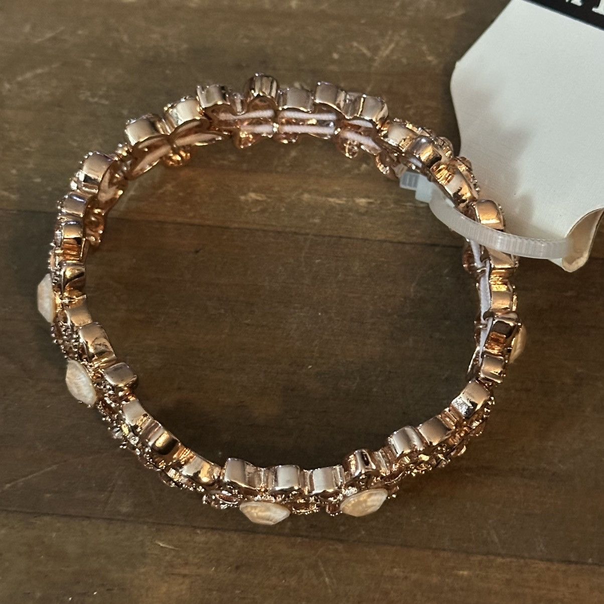Other Napier rose gold rhinestone flower stretch bracelet Size ONE SIZE - 5 Thumbnail