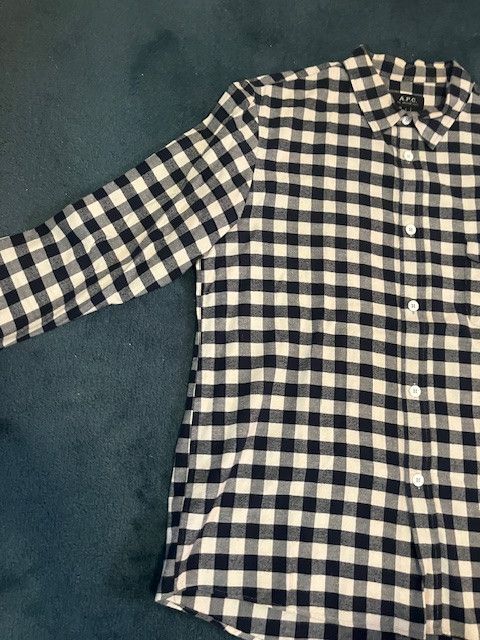 A.P.C. APC Checkered Flannel Button Up Size US L / EU 52-54 / 3 - 2 Thumbnail