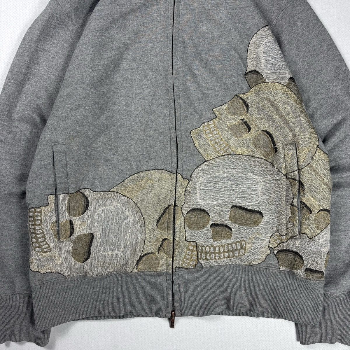 Maharishi Maharishi Skull Logo Zip Hoodie Vintage Size US M / EU 48-50 / 2 - 2 Thumbnail