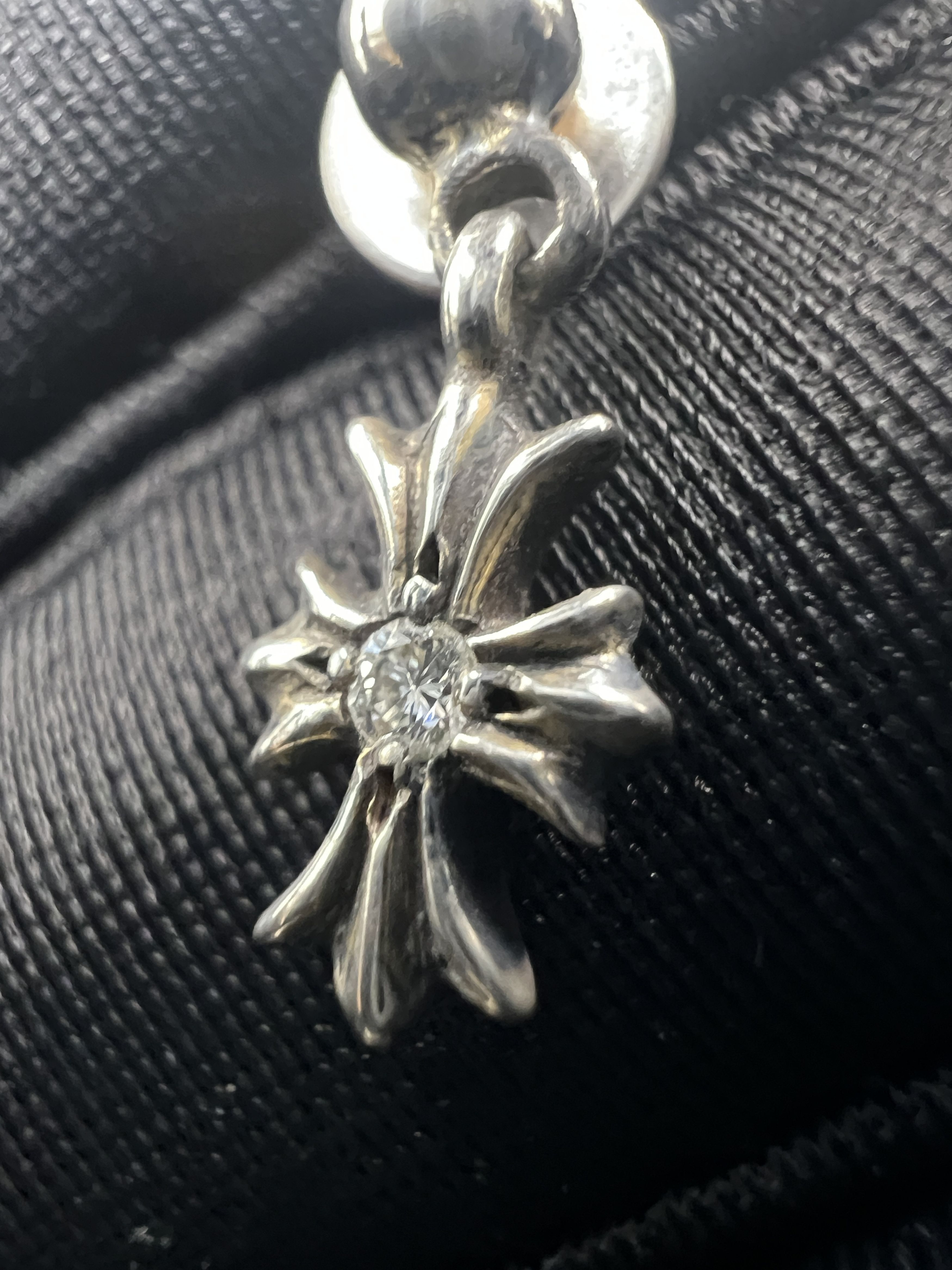 Chrome Hearts Chrome Hearts Tiny-E Pave A Diamond Drop Earring Size ONE SIZE - 3 Thumbnail