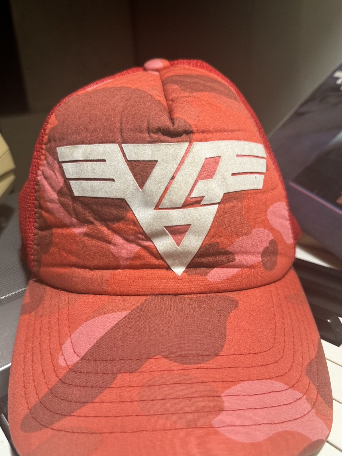 2007 Bape x Van Halen color camo trucker cap