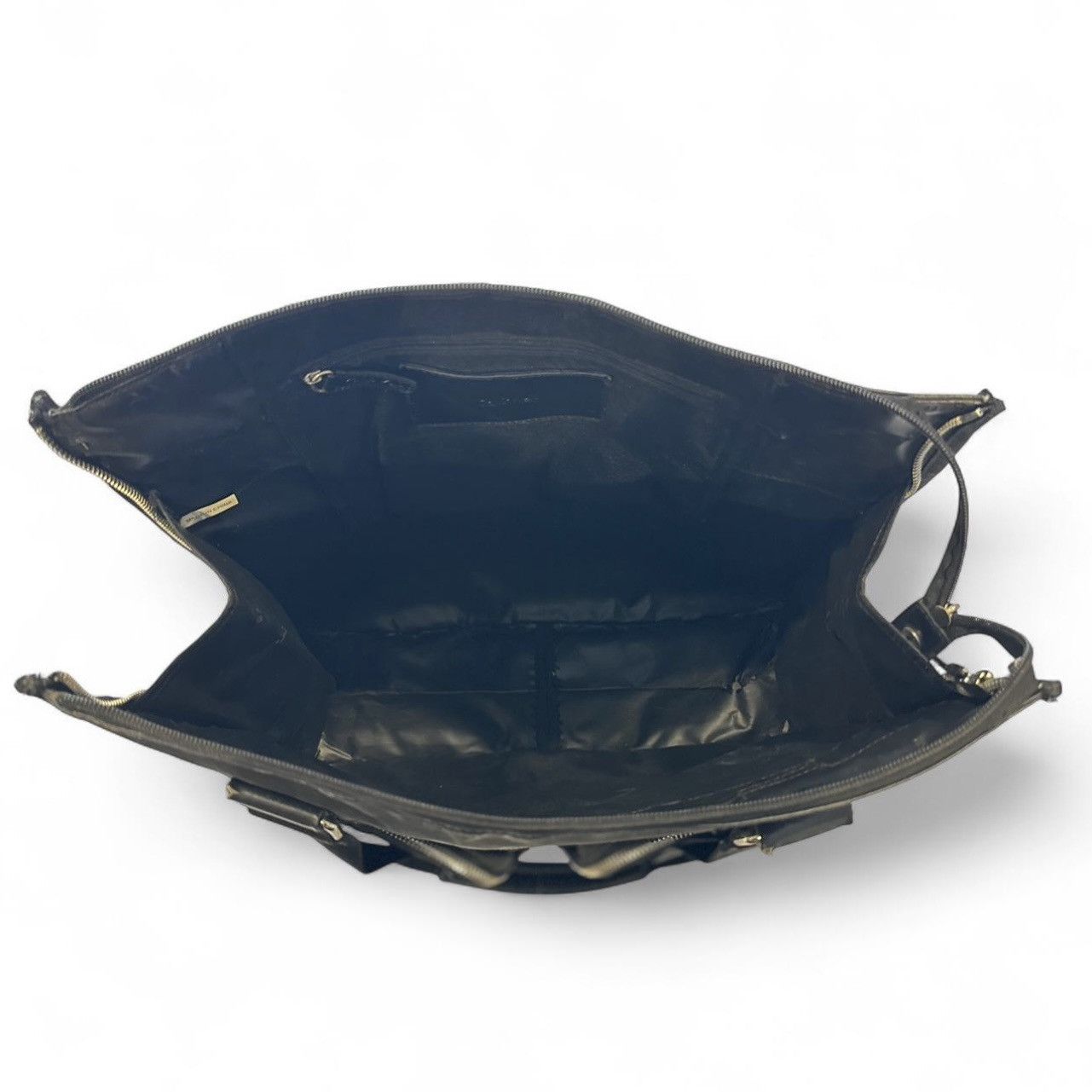 Calvin Klein Calvin Klein Black Expandable Nylon + Faux Leather Work Bag Size ONE SIZE - 7 Thumbnail