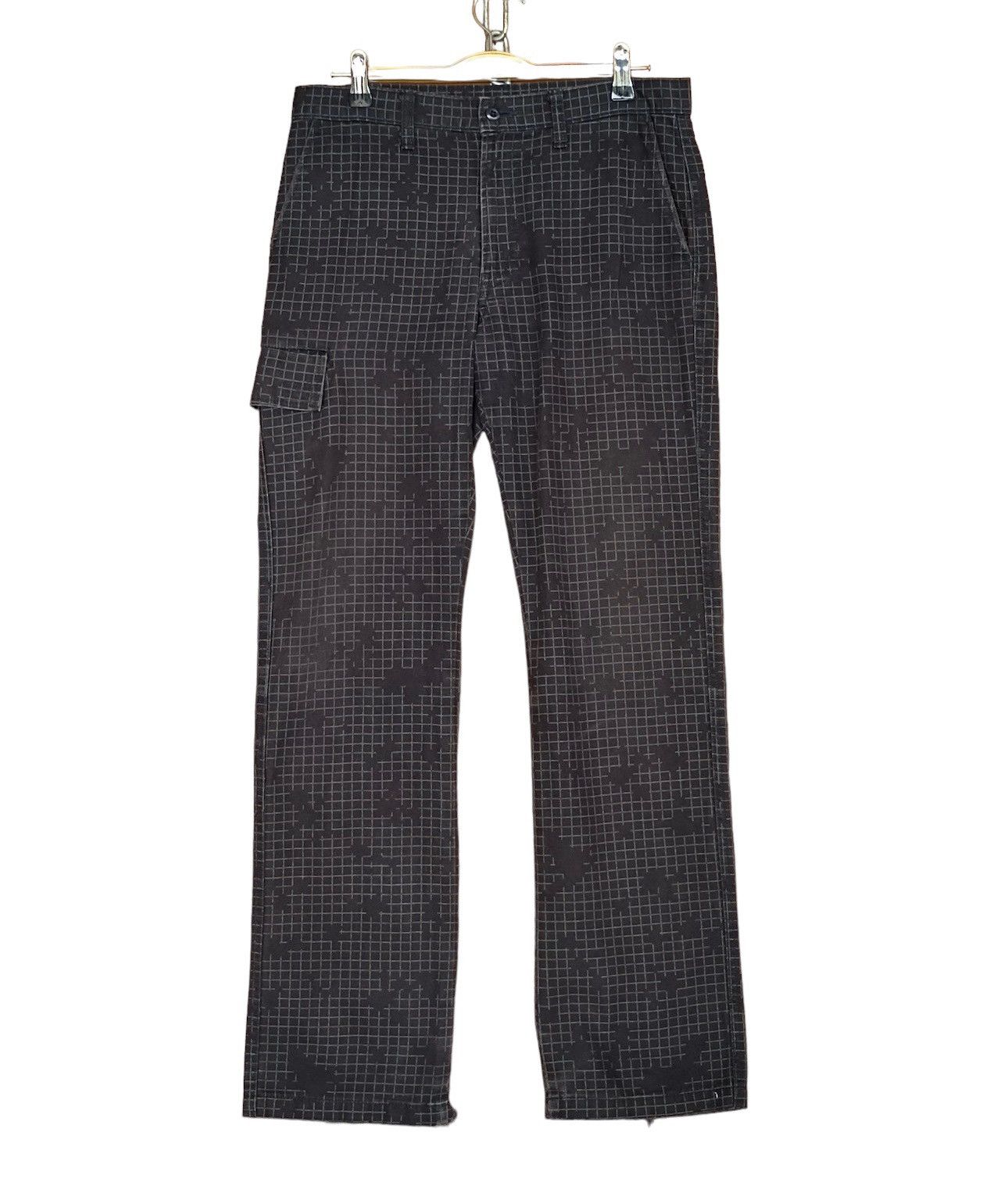 image of 14Th Addiction x If Six Was Nine Ppfm Checkered Design Cargo Pants, Men's (Size 30)