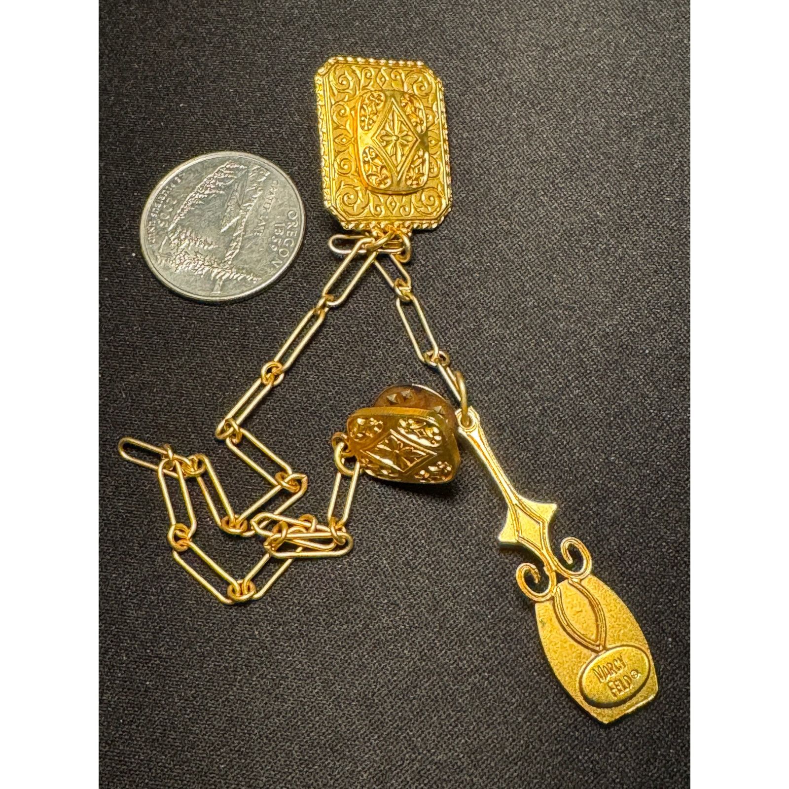 Other Marcy Feld Double Pin Brooch with Long Charm Size ONE SIZE - 3 Thumbnail