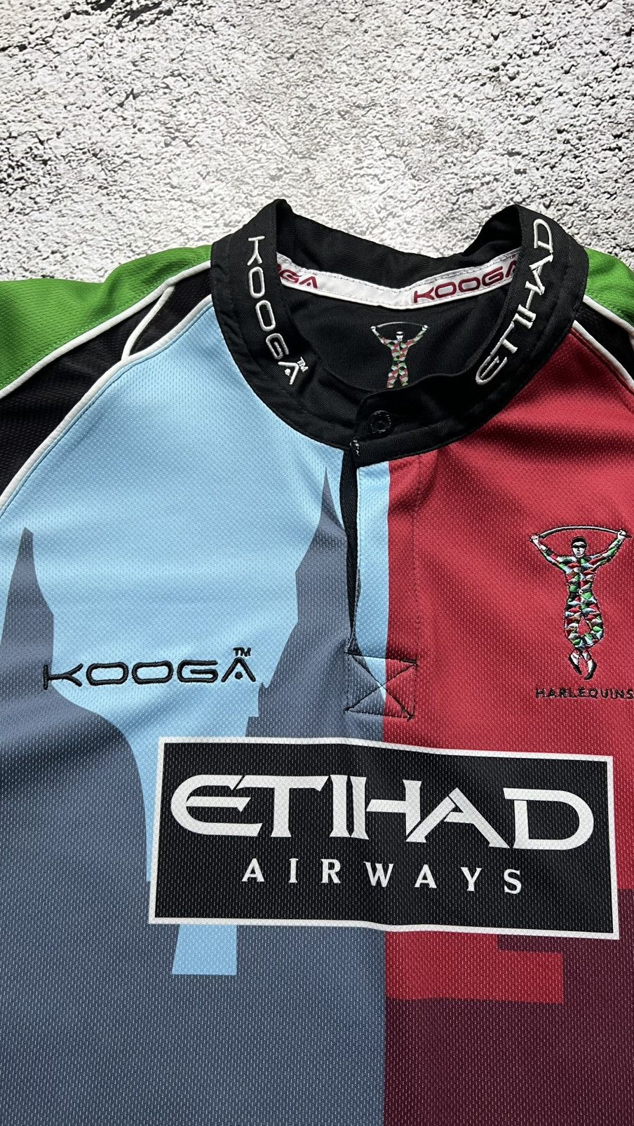 Other Y2K Harlequins rugby kooga jersey Size US L / EU 52-54 / 3 - 3 Thumbnail