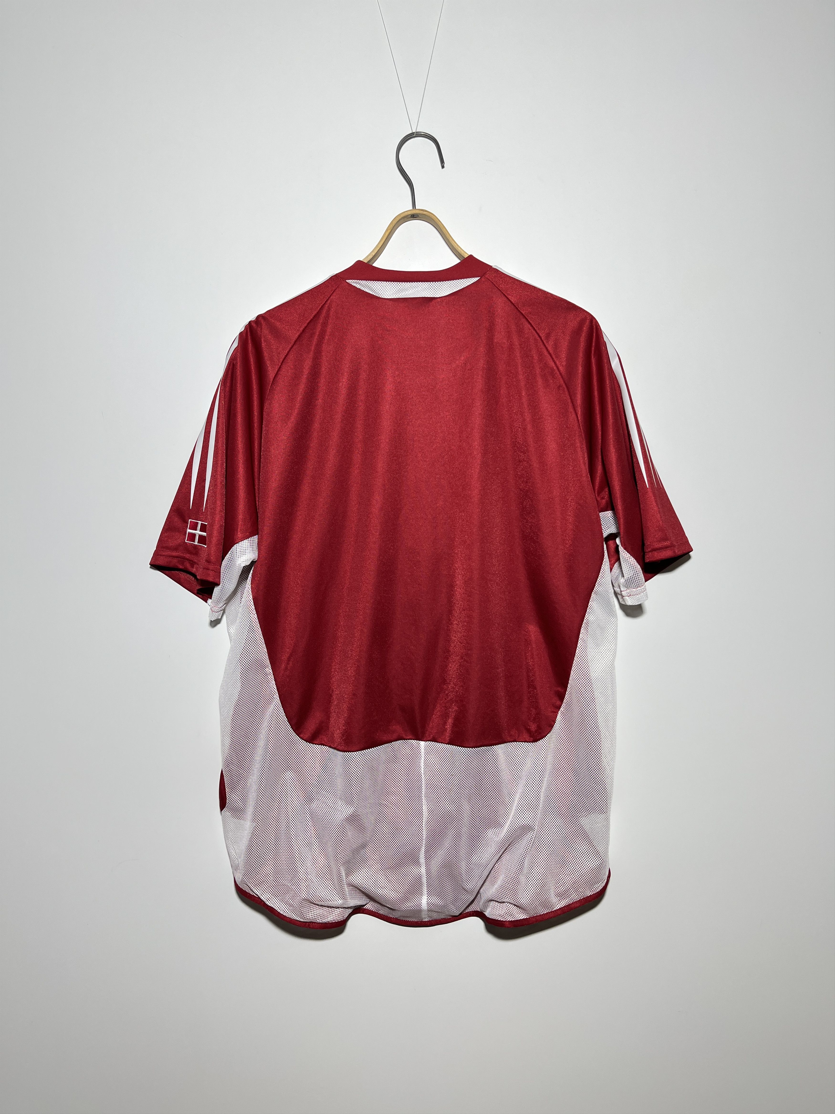 Adidas × Vintage Adidas Denmark National Team 2004-05 Home Match Issue Jersey Size US XL / EU 56 / 4 - 2 Thumbnail