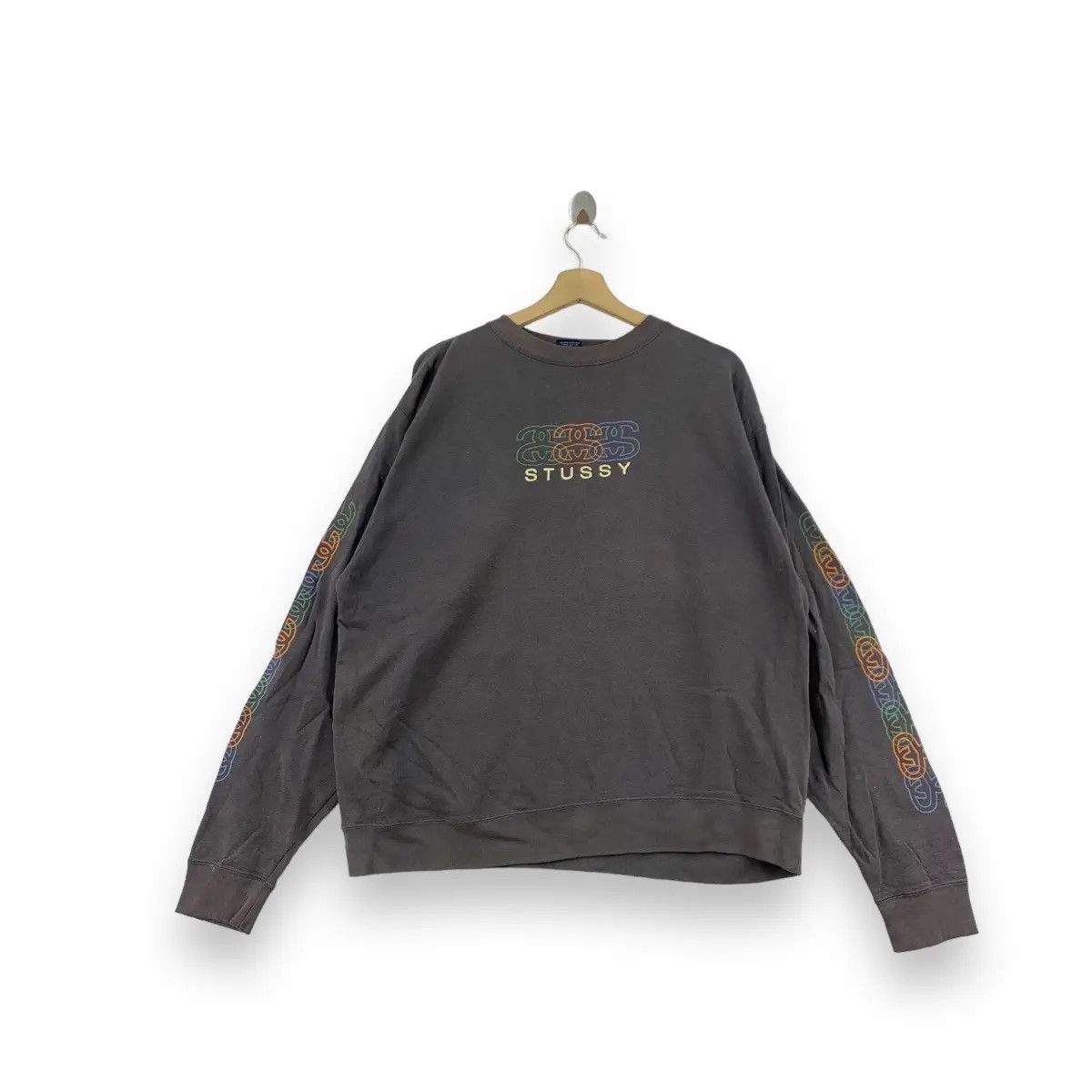 Stussy Vintage STUSSY SKATEBOARD Monogram Graffiti Size US L / EU 52-54 / 3 - 1 Thumbnail