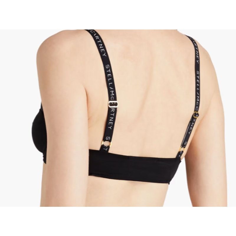 Stella McCartney STELLA MCCARTNEY Stretch-cotton jersey balconette bra L Size ONE SIZE - 2 Thumbnail