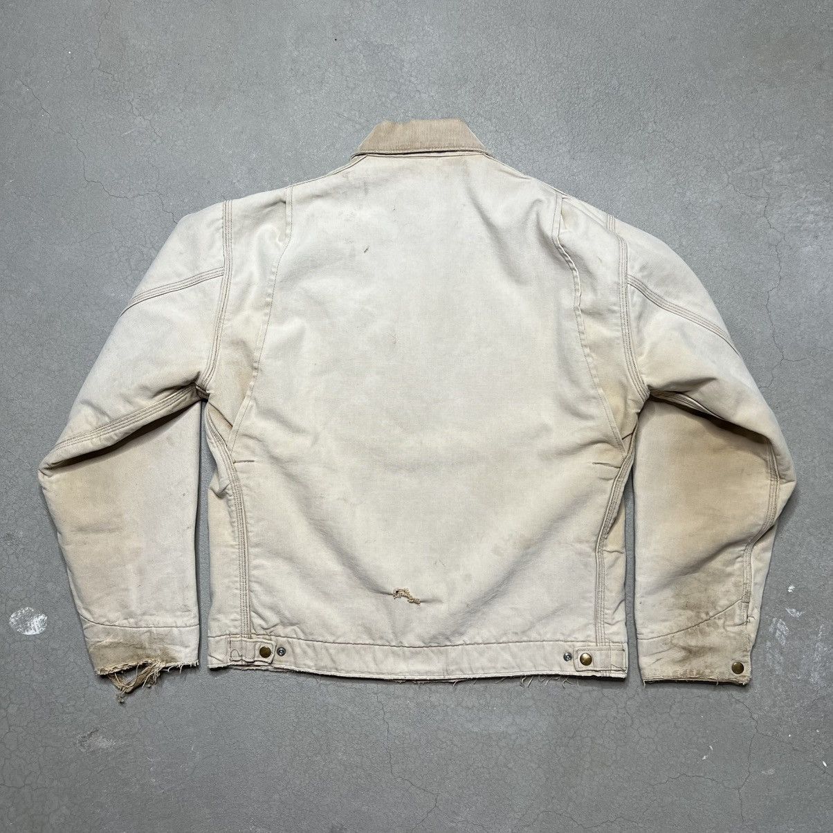 Carhartt Vintage 80s Faded Carhartt Detroit Jacket Blanket Lined Size US XL / EU 56 / 4 - 2 Thumbnail