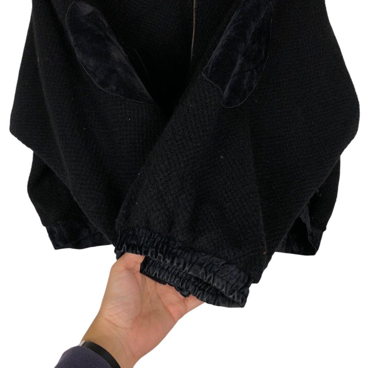 Japanese Brand 🔥Vintage Cropped Bomber Jacket Black Issey Miyake Japan Size US M / EU 48-50 / 2 - 15 Thumbnail