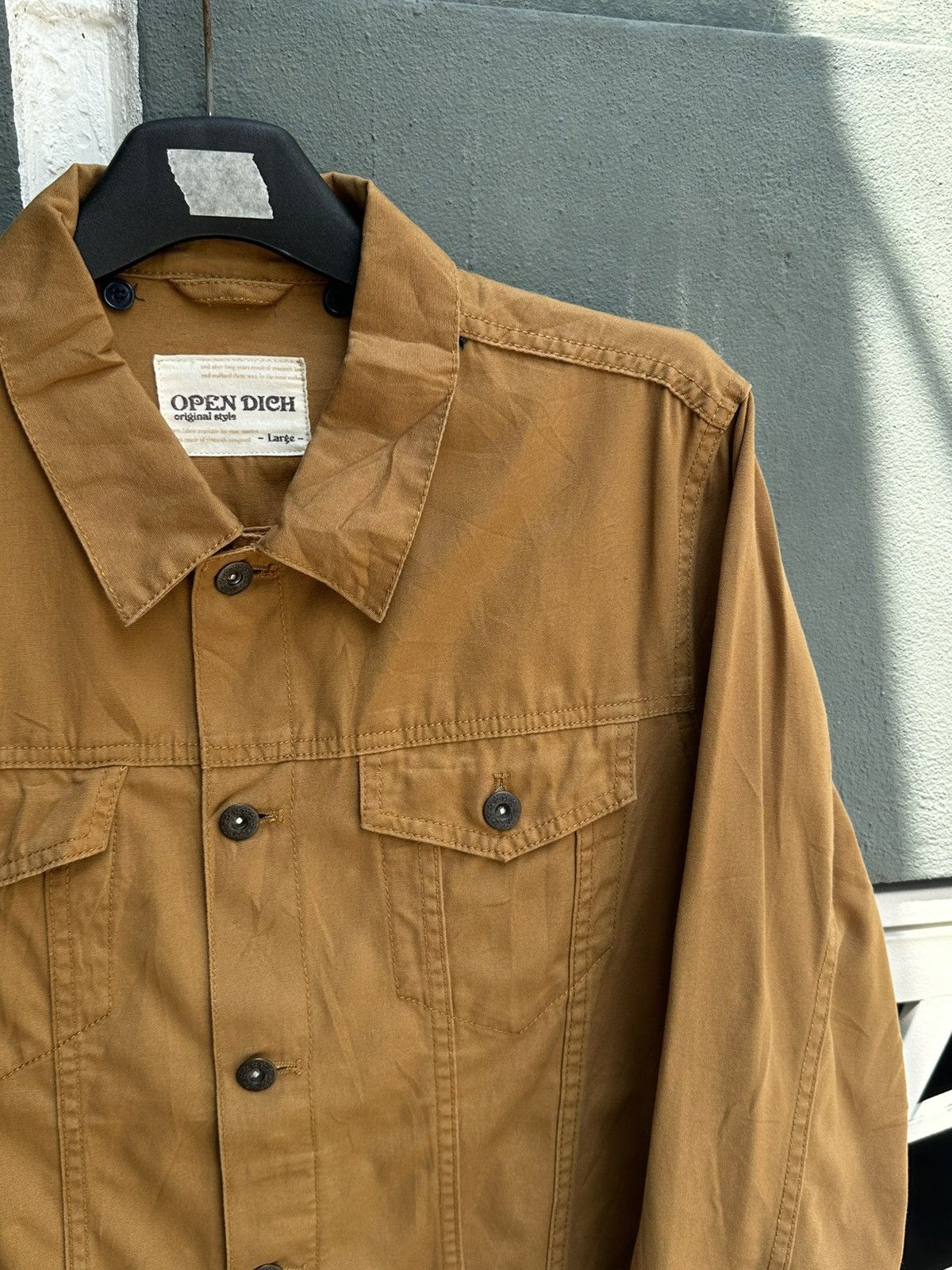 Japanese Brand OPEN DICH workwear & Denim jacket Size US L / EU 52-54 / 3 - 3 Thumbnail