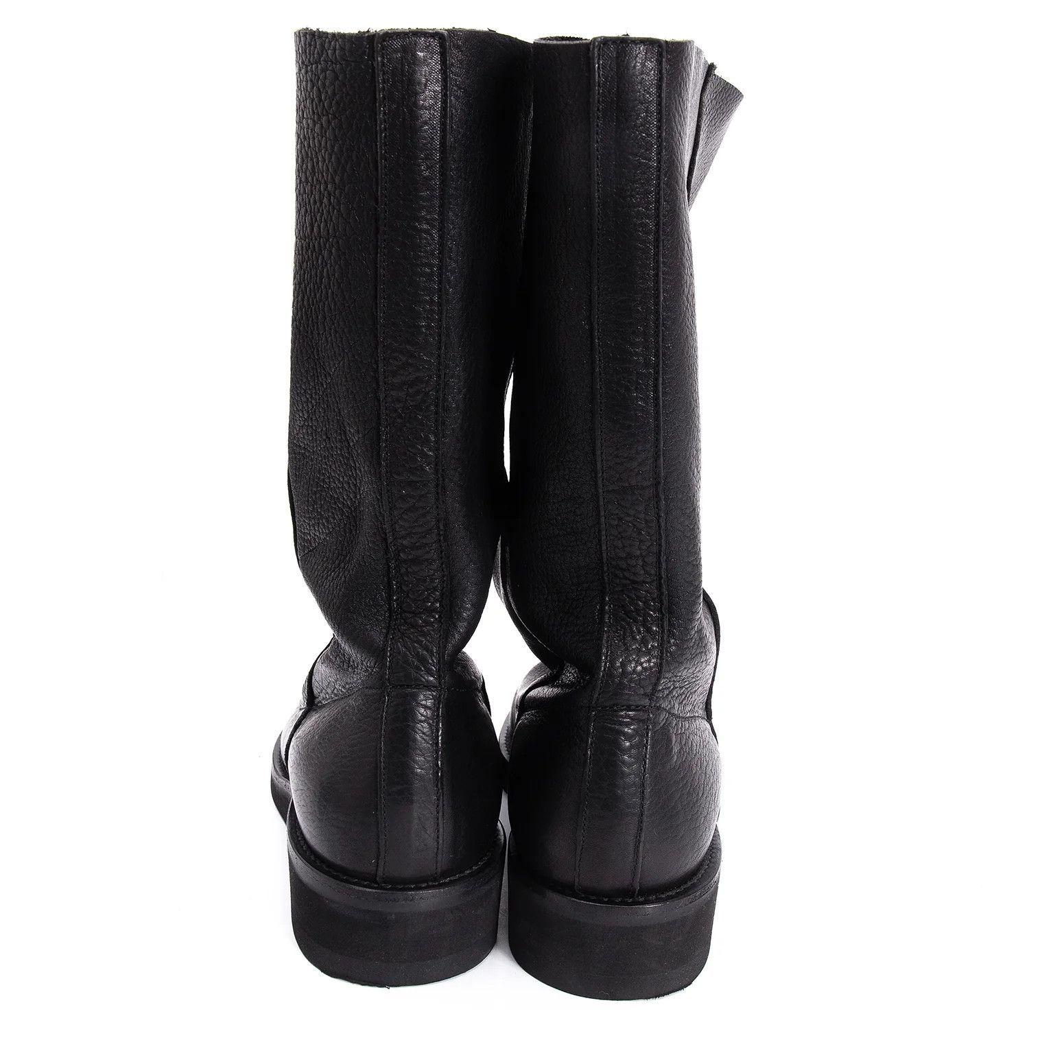Yohji Yamamoto Yohji Yamamoto Leather Long Boots Black 26cm Size US 9 / EU 42 - 8 Thumbnail