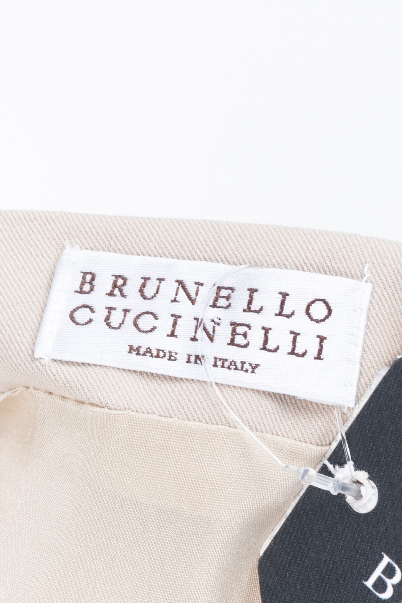 Brunello Cucinelli Brunello Cucinelli Beige Cotton Pencil Skirt Size 27" / US 4 / IT 40 - 8 Thumbnail