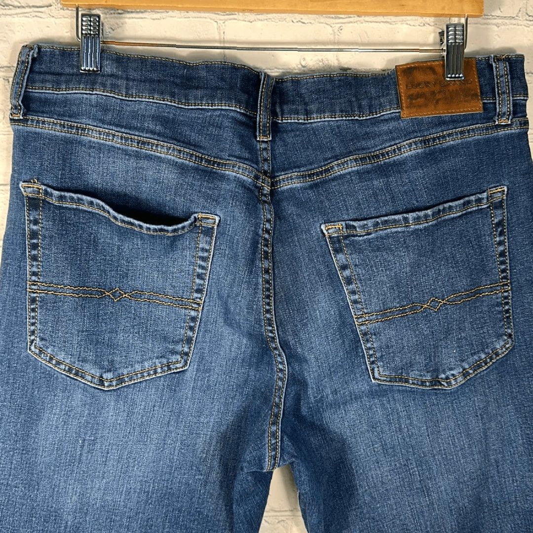 Lucky Brand Lucky Brand 410 Jeans Mens Athletic Straight W36 L30 Blue Jeans Mens Adjustable Fit Straight 30 Inseam Size US 36 / EU 52 - 5 Thumbnail
