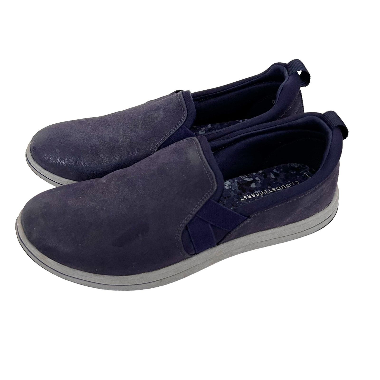Clarks Clarks Cloudsteppers Navy Blue Slip On Shoes Sz 7 Size US 7 / IT 37 - 3 Thumbnail