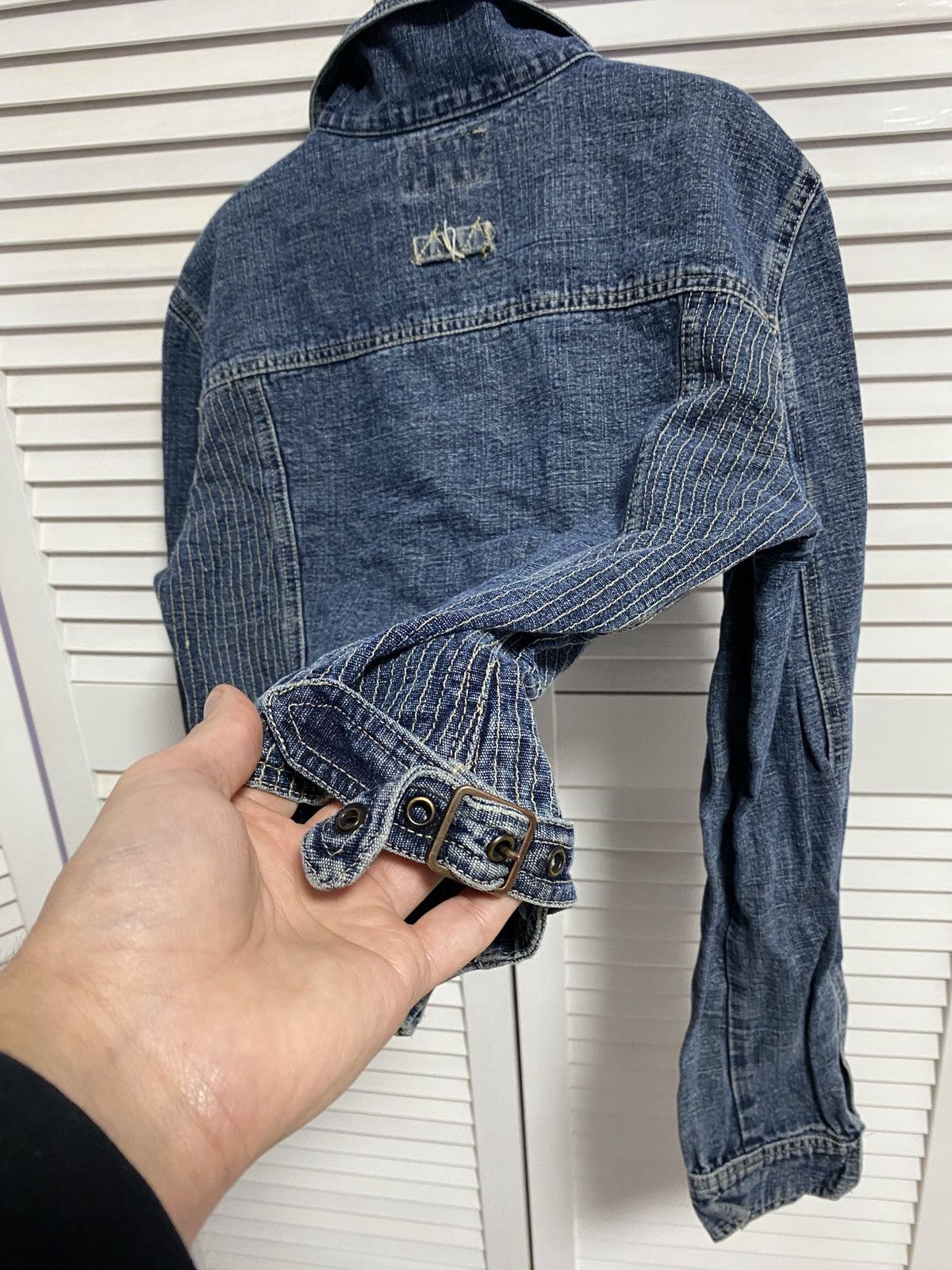 Dolce & Gabbana × Vintage 🪼Vintage 2000s Denim Jeans Trucker Jacket Dolce Gabbana D&G Size S / US 4 / IT 40 - 8 Thumbnail