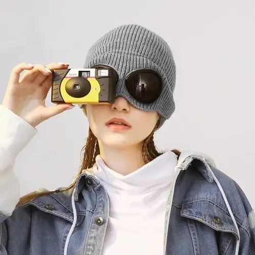 Designer × Vintage Brimless hat with goggles Size ONE SIZE - 2 Thumbnail