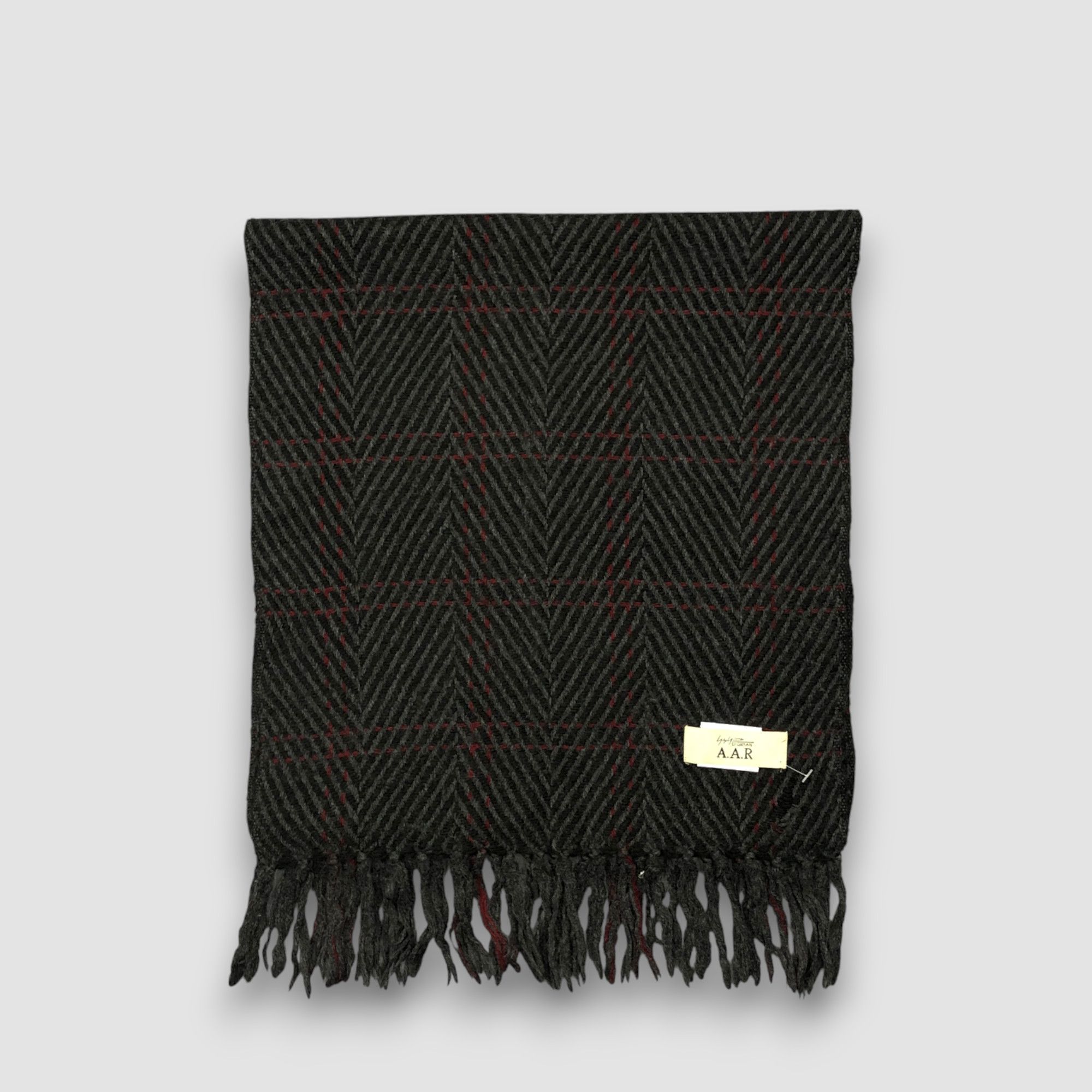 Yohji Yamamoto Vintage Yohji Yamamoto AAR Scarf Muffler Tweed Wool Scarves Size ONE SIZE - 2 Thumbnail