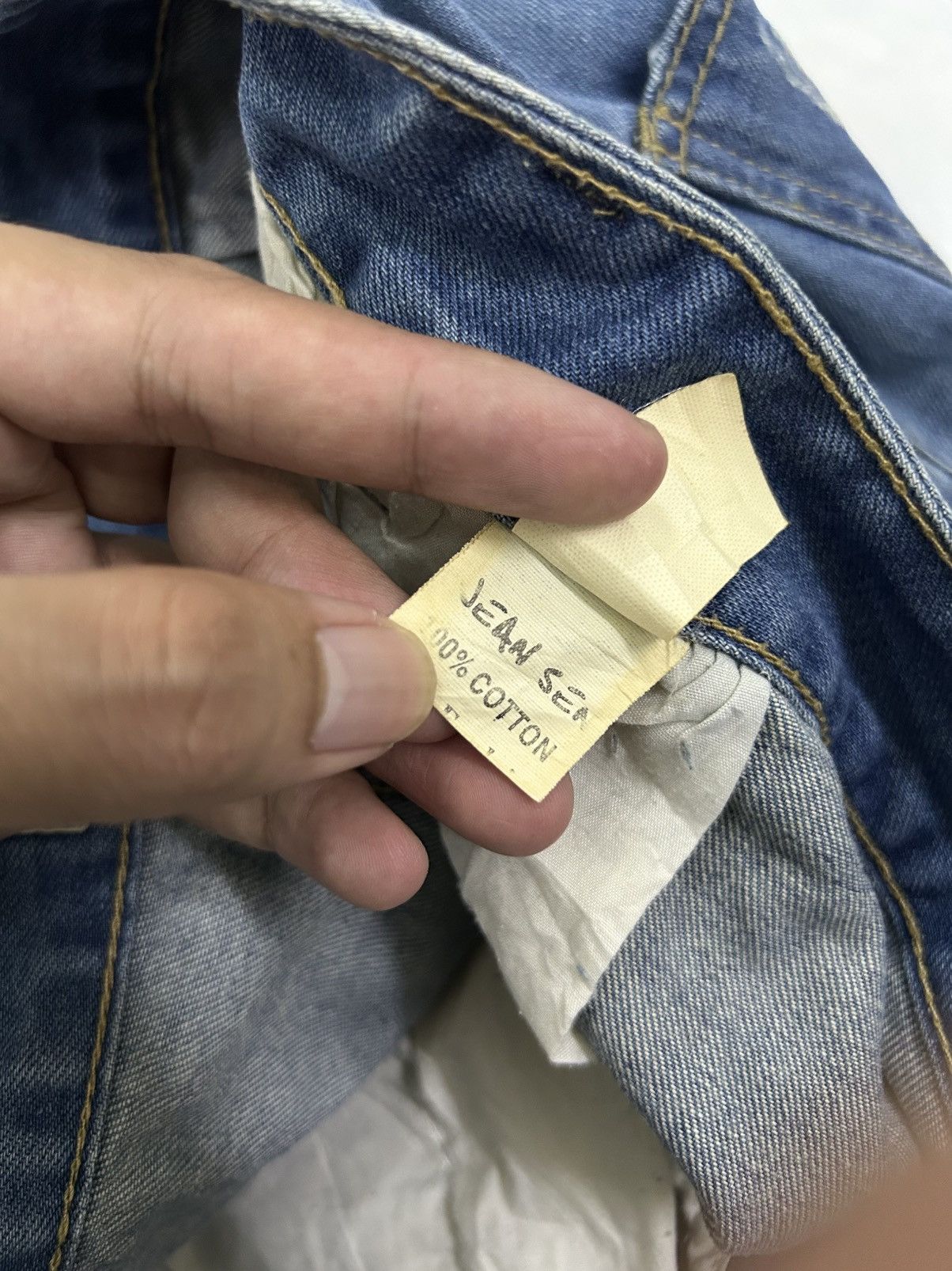 Japanese Brand × Vintage Vintage Japanese Ripped Denim Patches Style Jeans Size US 31 - 14 Thumbnail