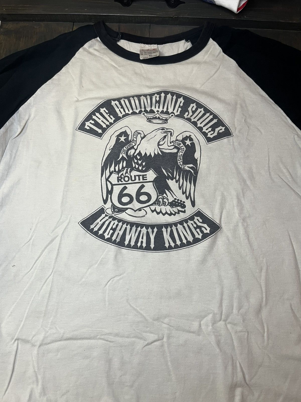 Band Tees Bouncing Souls Raglan Baseball T-Shirt size xl Size US XL / EU 56 / 4 - 5 Thumbnail