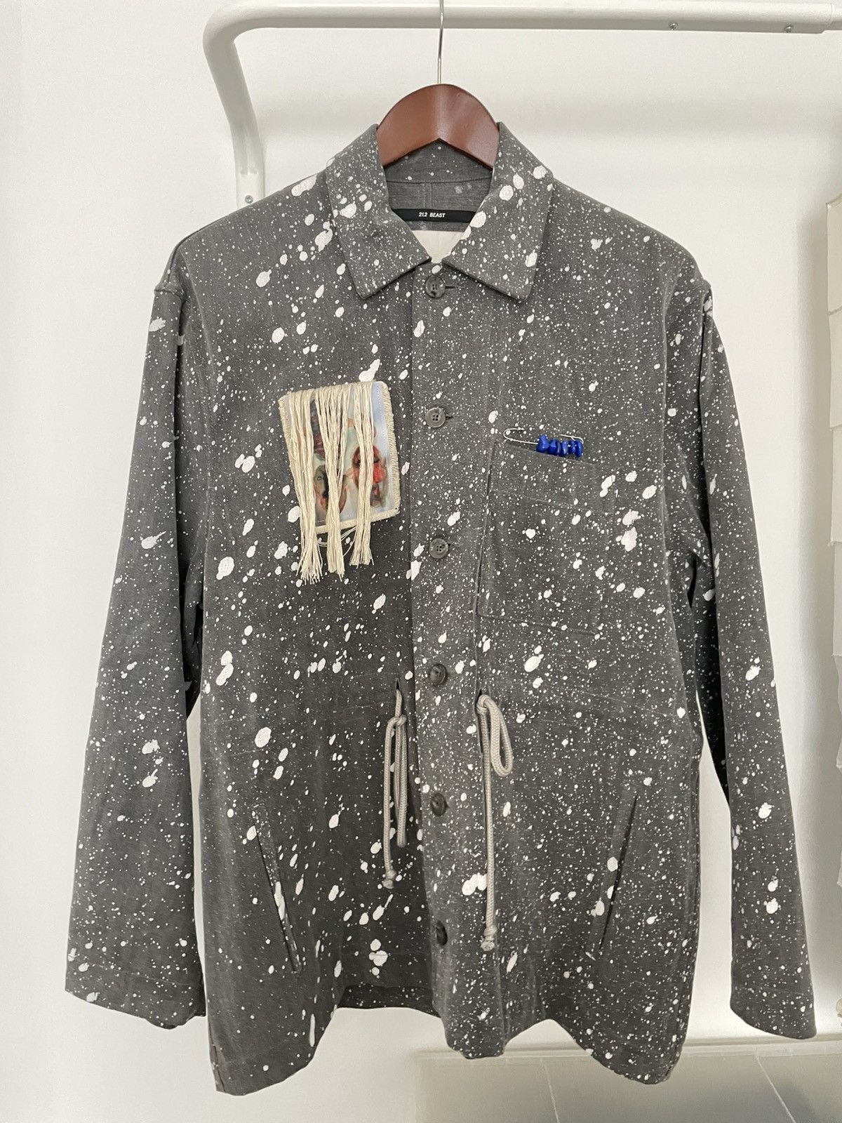 Song For The Mute Song for the mute AW21 paint splatter denim jacket Size US S / EU 44-46 / 1 - 1 Thumbnail