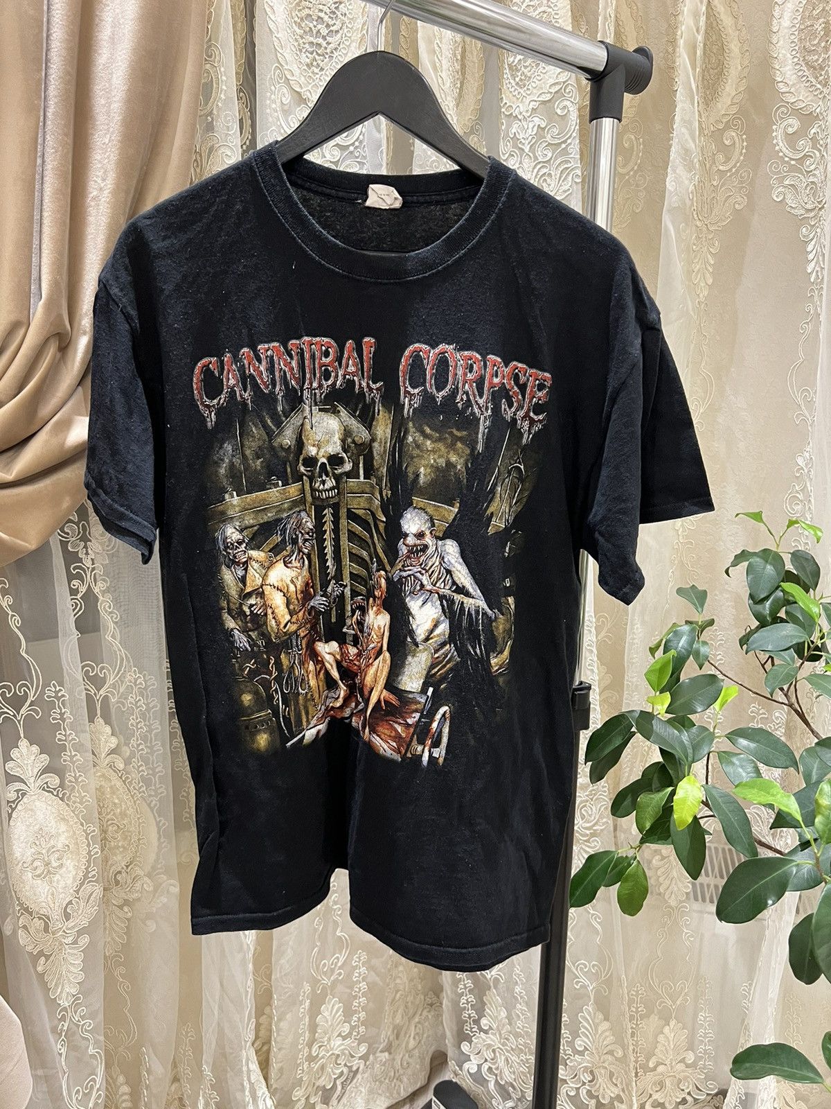 Pre-owned Band Tees X Rock Band Cannibal Corpse Vintage T Shirt 2004 Tour In Black