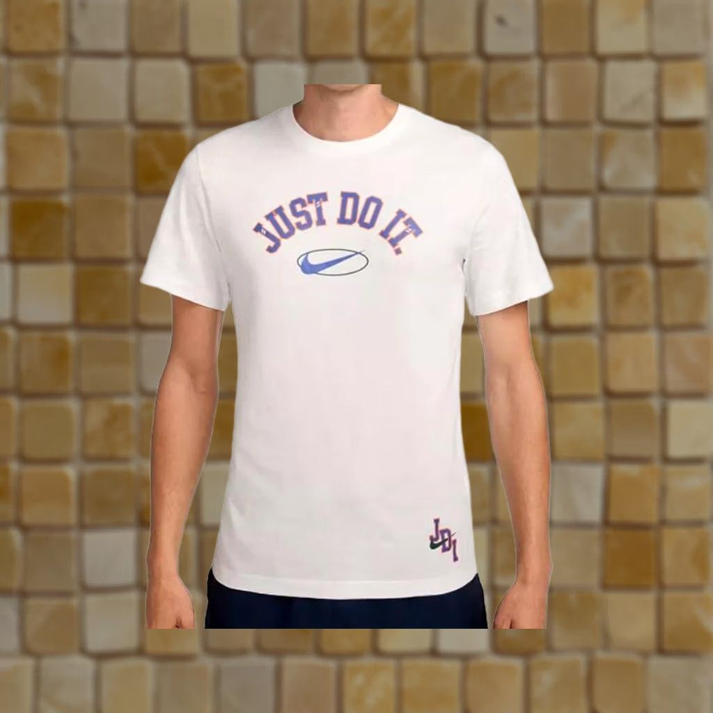 Nike VINTAGE MENS Nike JDI JUST DO IT WHITE T-SHIRT SPORTSWEAR SIZE XXLT Size US XXL / EU 58 / 5 - 1 Preview