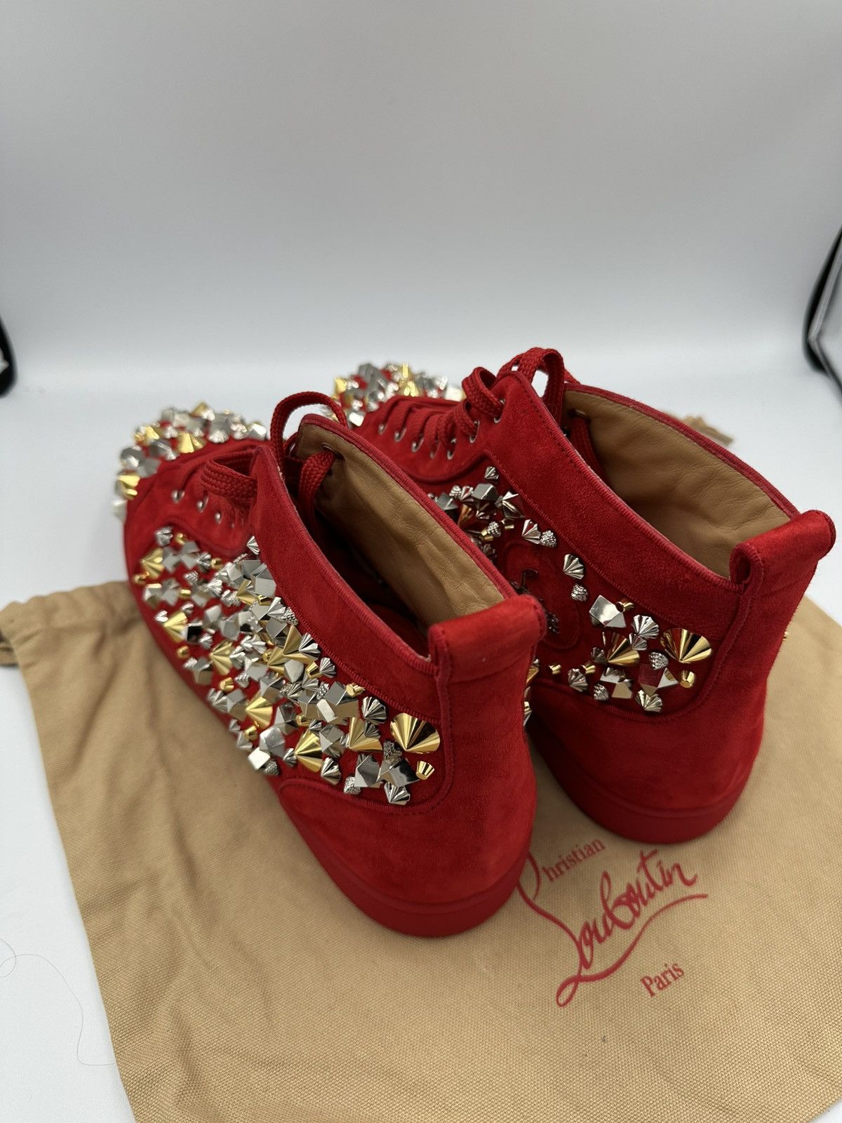 Christian Louboutin Christian Louboutin Red Spikes Size US 12.5 / EU 45-46 - 4 Thumbnail