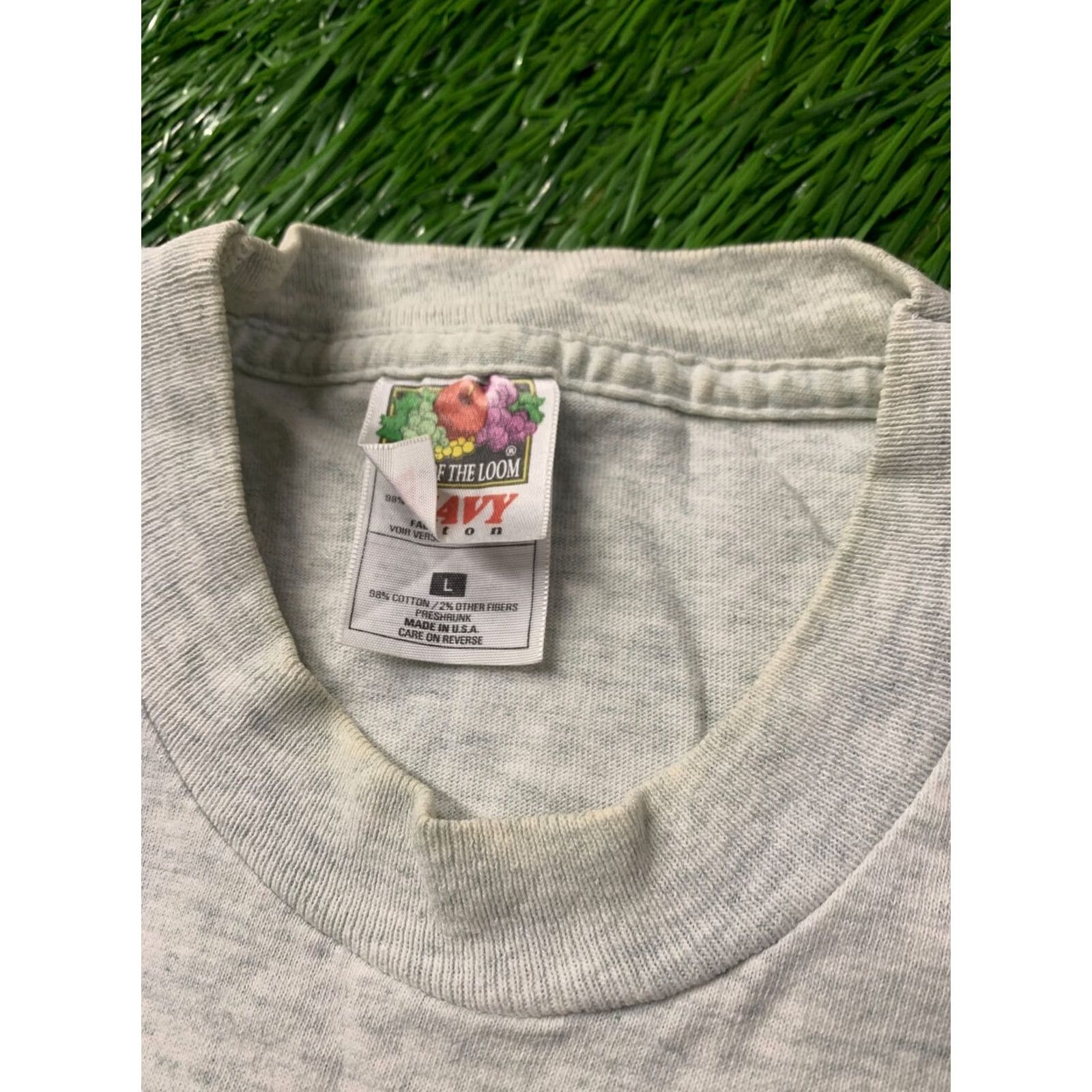 Fruit Of The Loom VINTAGE USA CLEARWATER BEACH FLORIDA BAND SHIRT JERSEY TEE SIZE L LARGE 2000'S Gray Mens Size US L / EU 52-54 / 3 - 6 Thumbnail