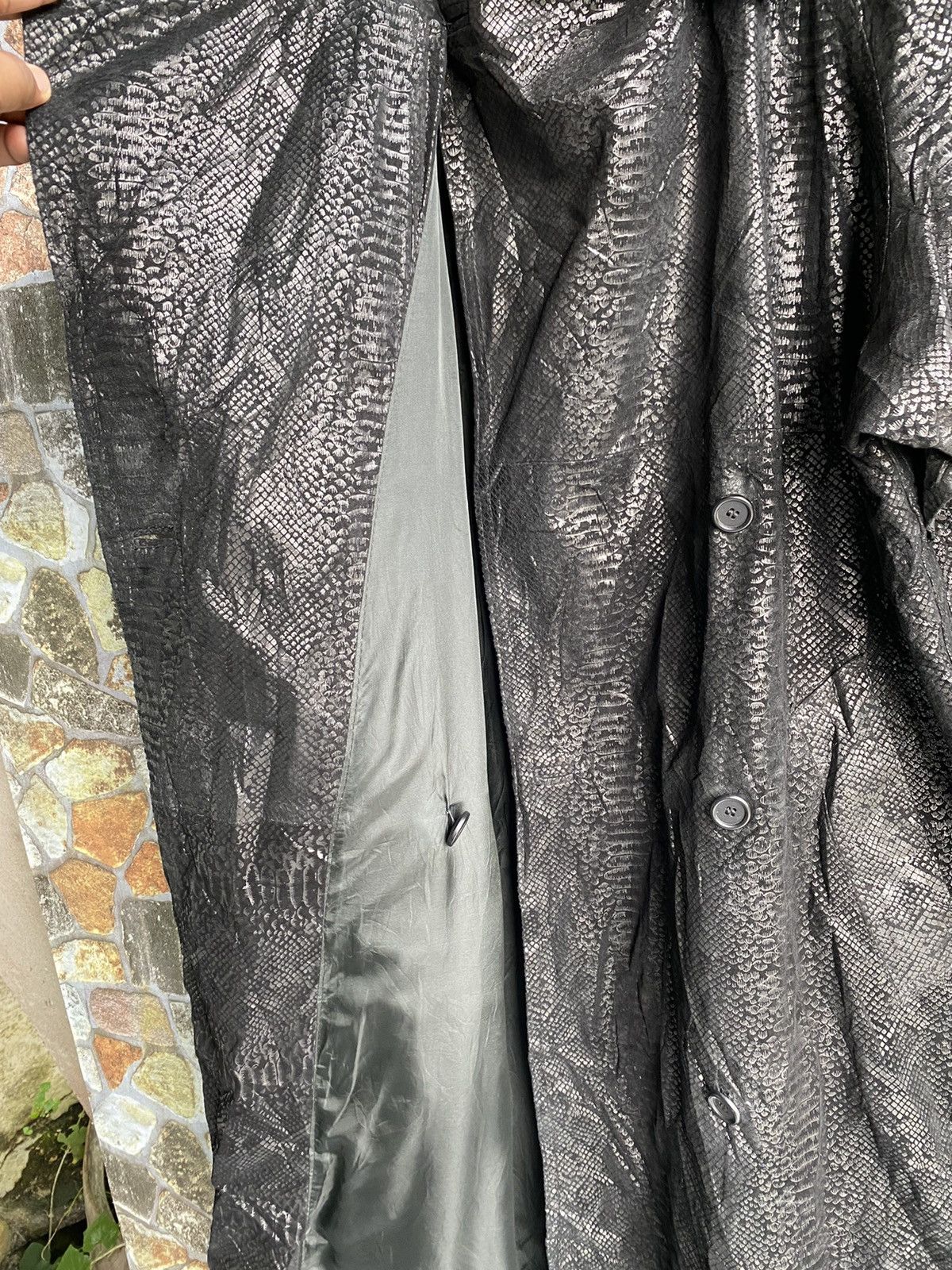 If Six Was Nine × Le Grande Bleu (L.G.B.) Vintage Begedor Italia Leather Trench Coat Jacket Size US XL / EU 56 / 4 - 5 Thumbnail