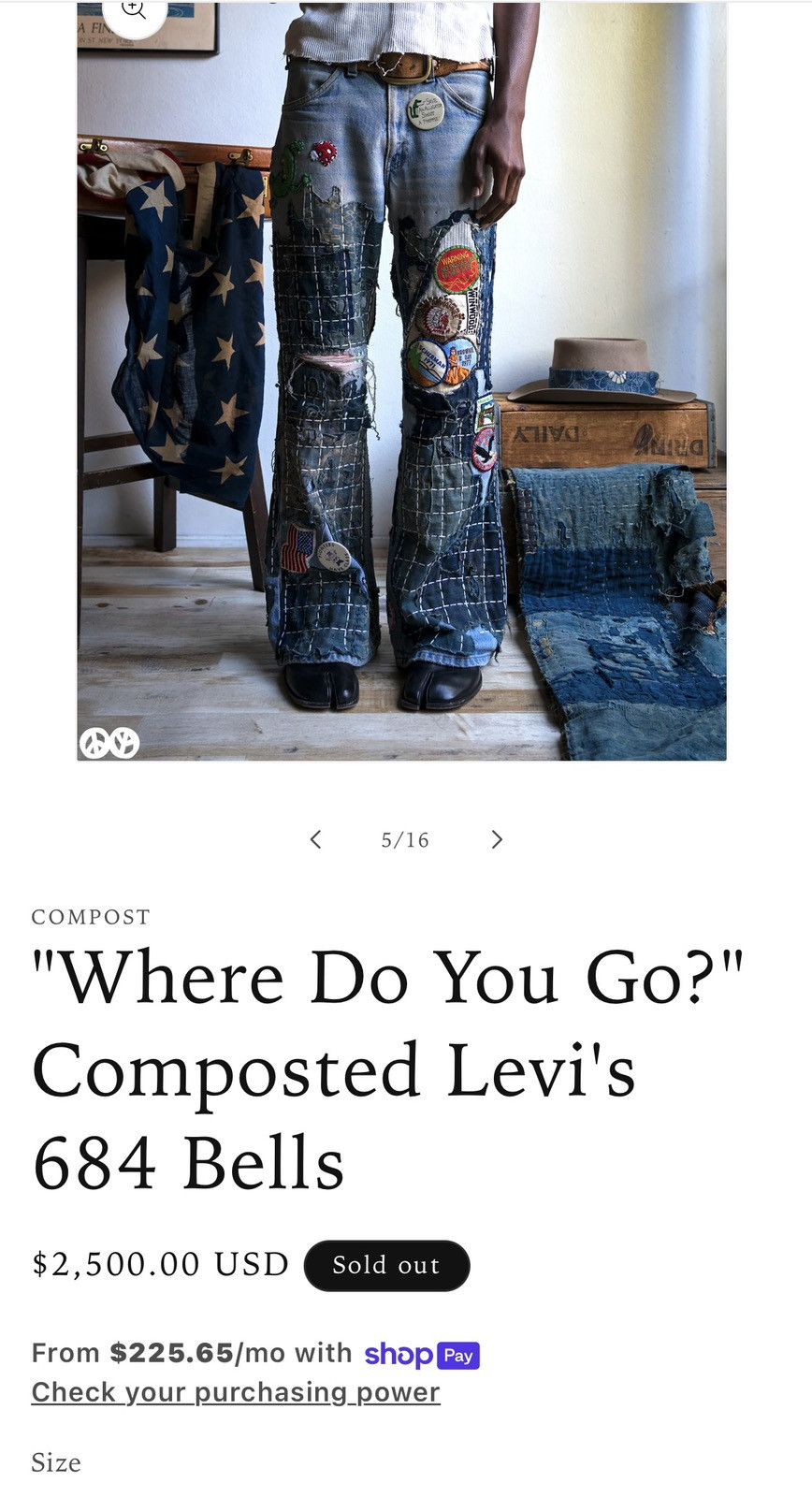 Other "Where Do You Go?" Composted Levi's Size US 32 / EU 48 - 5 Thumbnail