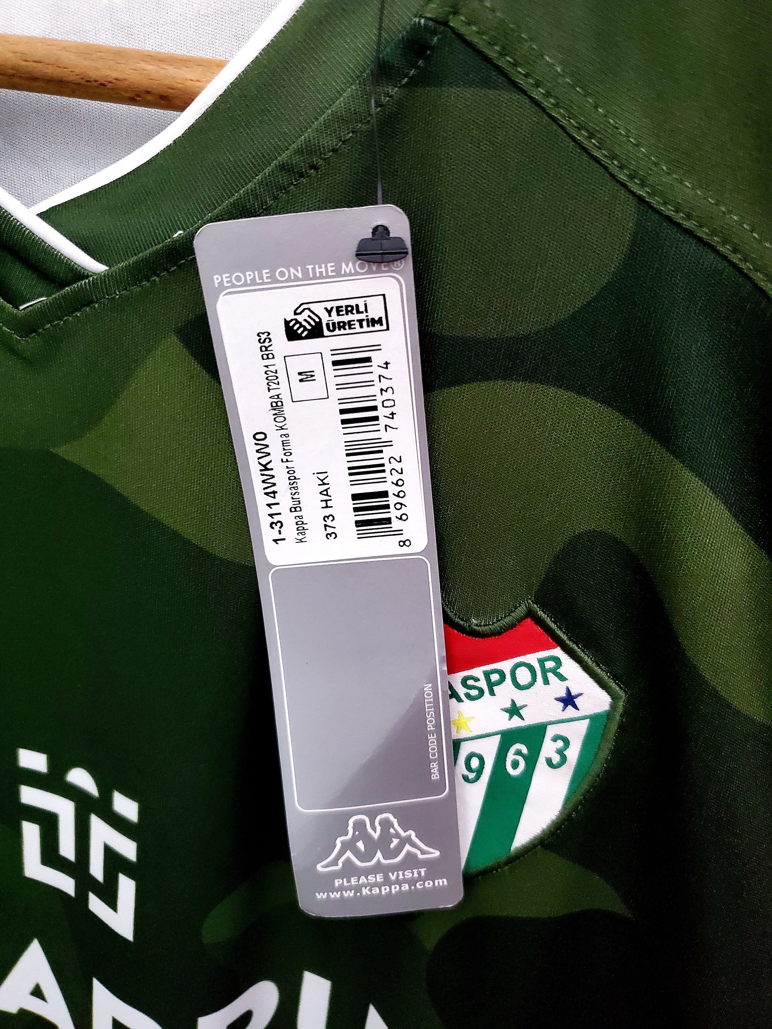 Kappa BURSASPOR 2020/21 Kappa away soccer jersey size M Size US M / EU 48-50 / 2 - 3 Thumbnail
