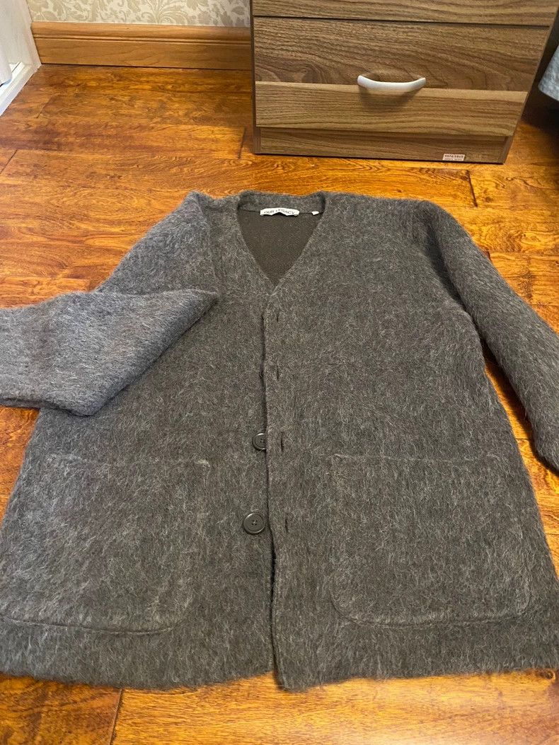 Our Legacy Our Legacy Grey Knit Cardigan-dmc Size US L / EU 52-54 / 3 - 1 Thumbnail