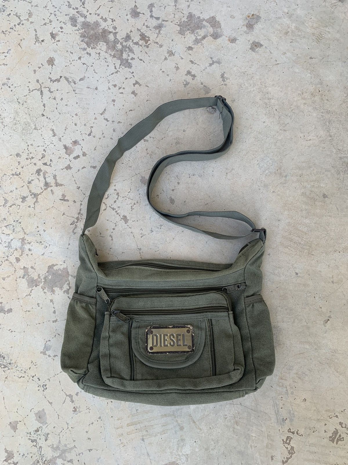 Diesel Vintage Diesel Multi Pocket Denim Bag Avant Garde Size ONE SIZE - 1 Thumbnail