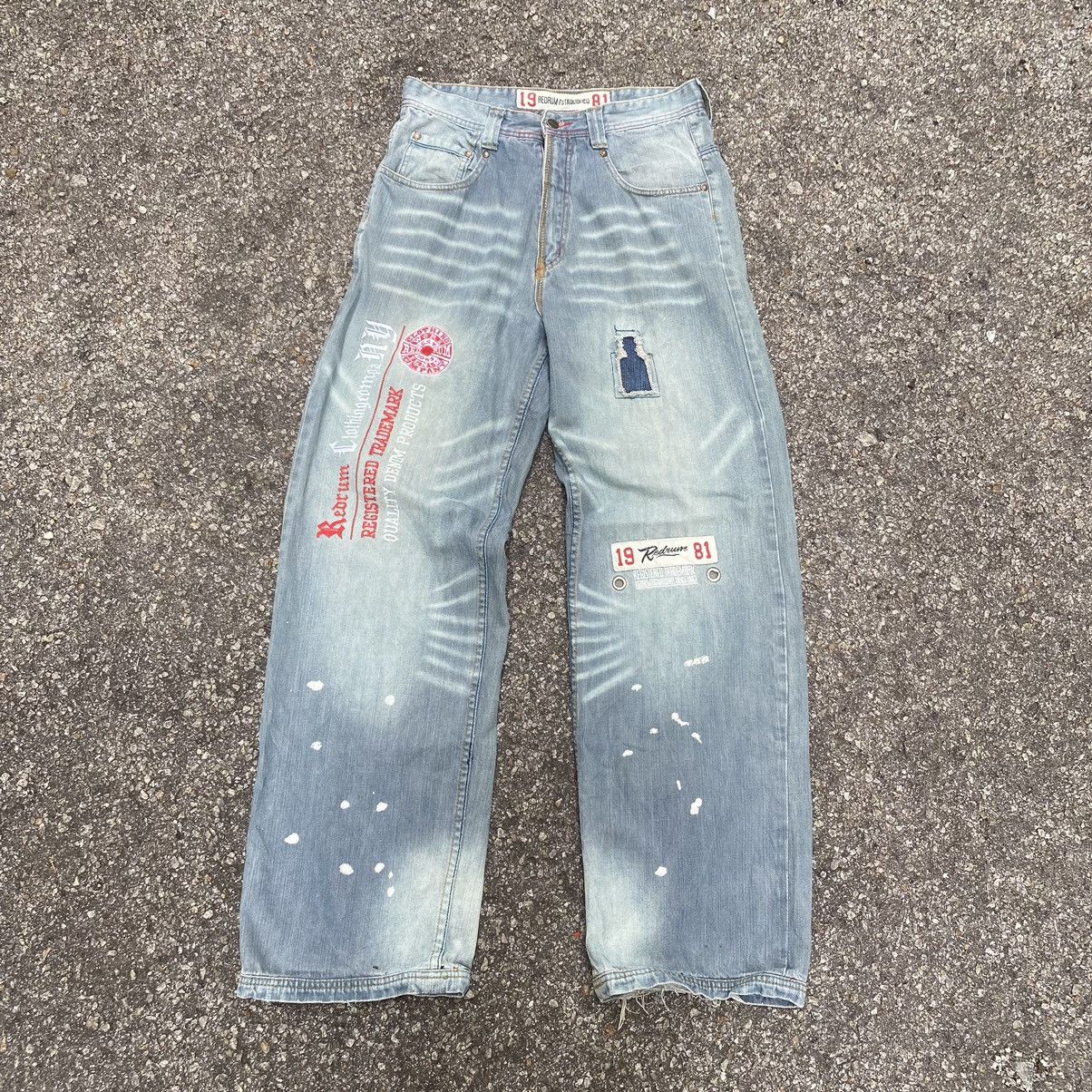 Southpole Baggy Jeans Skater Y2k Vintage Denim Redrum Clothing Company Size US 30 / EU 46 - 1 Thumbnail