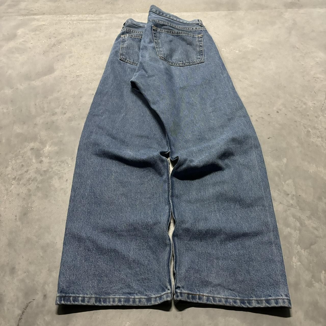 Japanese Brand × Vintage Crazy Vintage Y2K/2000s Grunge Medium Wash Essential Denim Jeans! Size US 34 / EU 50 - 4 Thumbnail