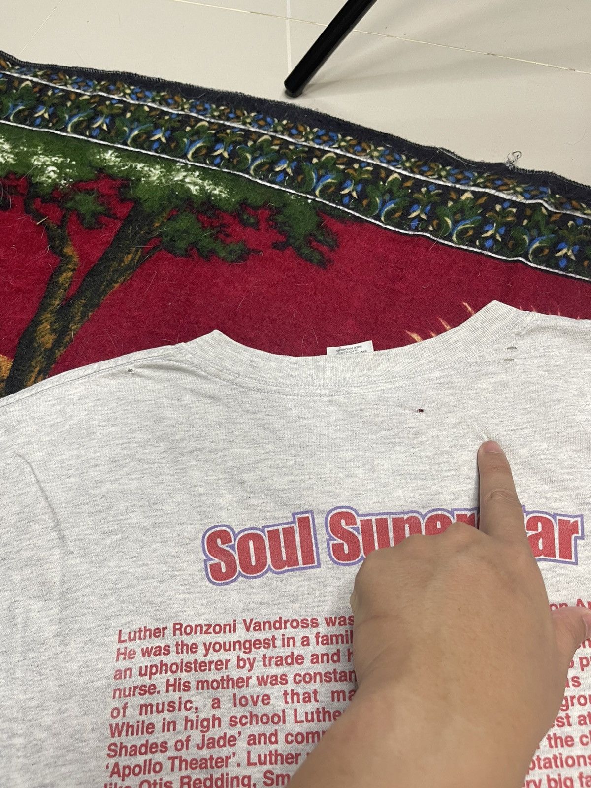 Band Tees × Vintage Rare Vintage Luther Vandross Tee - Soul Superstar! Size US XL / EU 56 / 4 - 9 Thumbnail