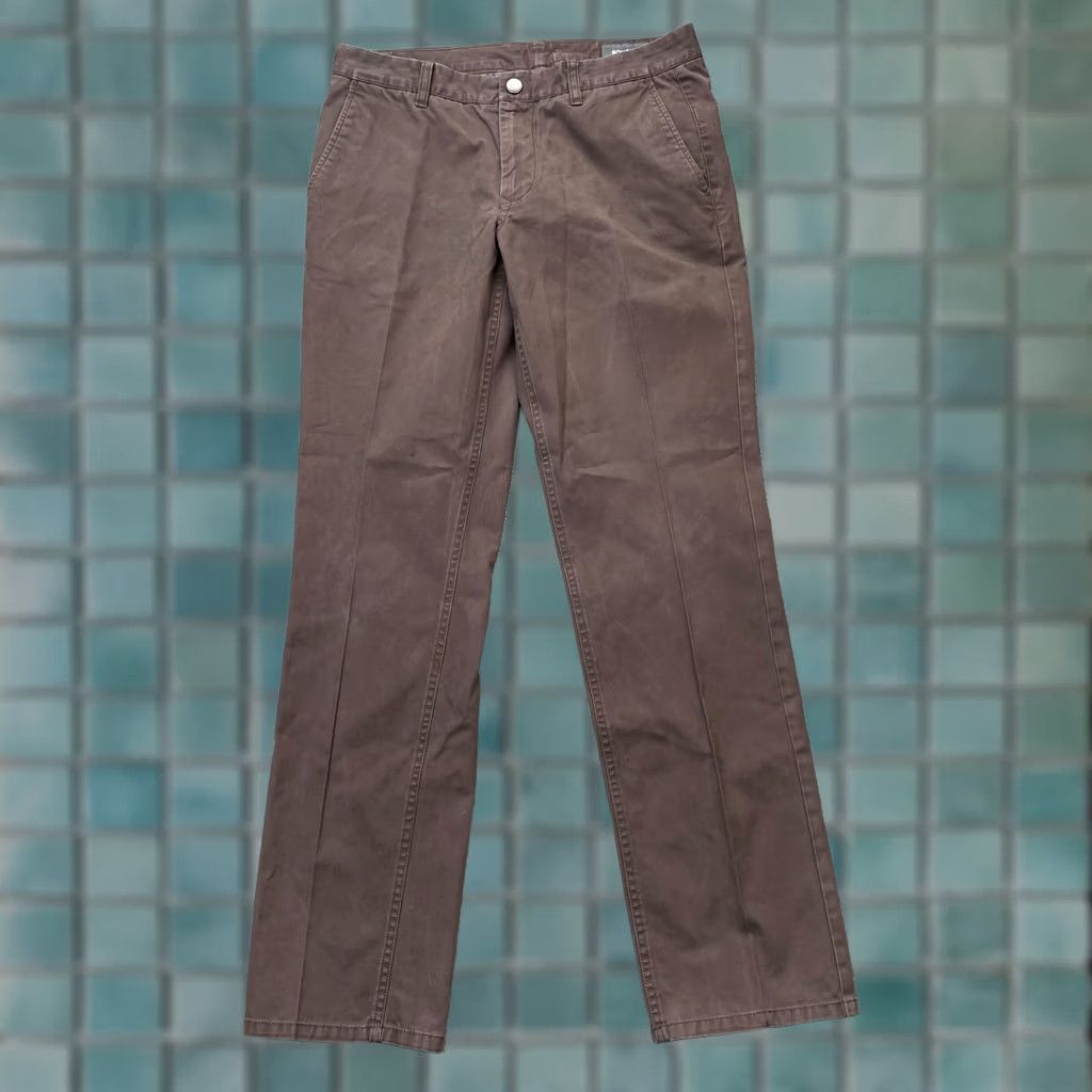 Bonobos Bonobos Pants Mens 32x32 Chino Cotton Slim Fit Straight Leg Brown Office Wear Size US 32 / EU 48 - 1 Thumbnail