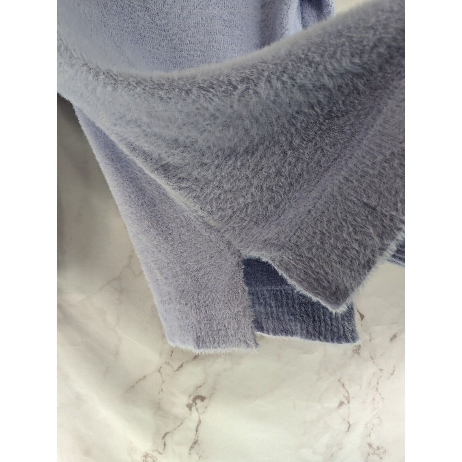 Boston Proper Boston Proper Sweater Womens Medium Purple Eyelash Slouchy Size M / US 6-8 / IT 42-44 - 8 Thumbnail