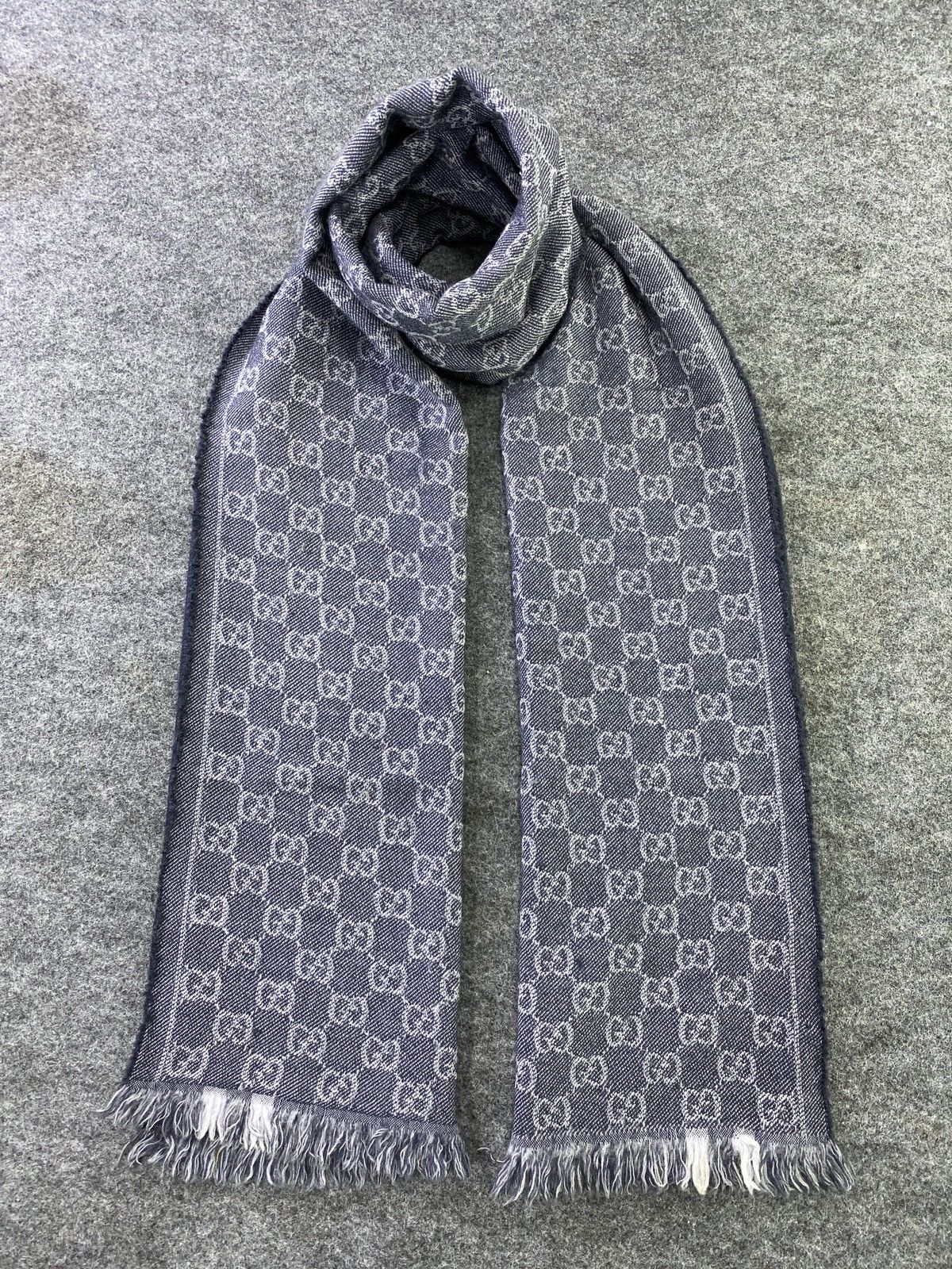 Gucci × Vintage Gucci Scarf / Muffler / Neckwear -T510 Size ONE SIZE - 1 Thumbnail