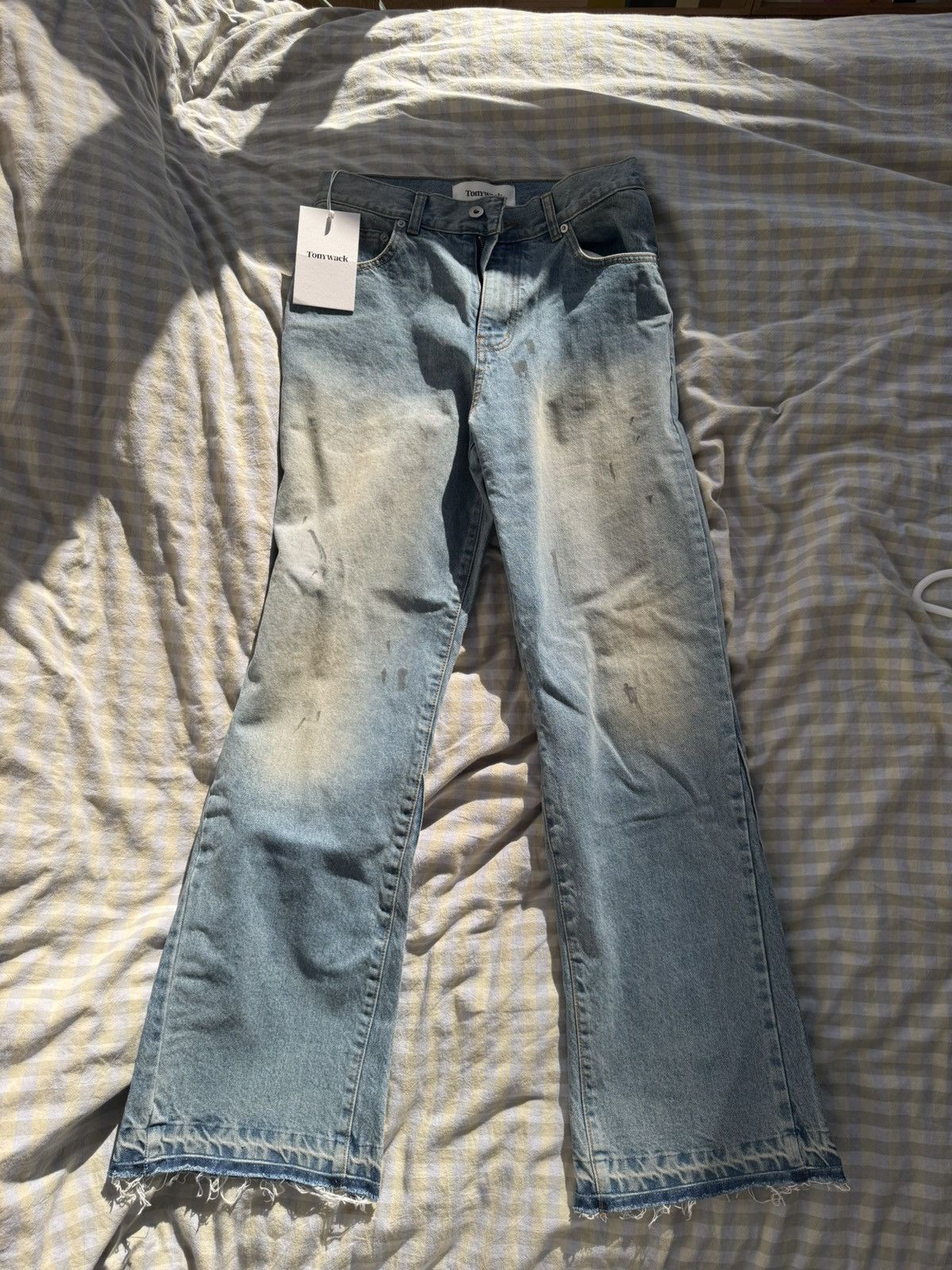 TONYWACK Blue Flared-Leg Reconstructed Jeans Size US 28 / EU 44 - 2 Thumbnail