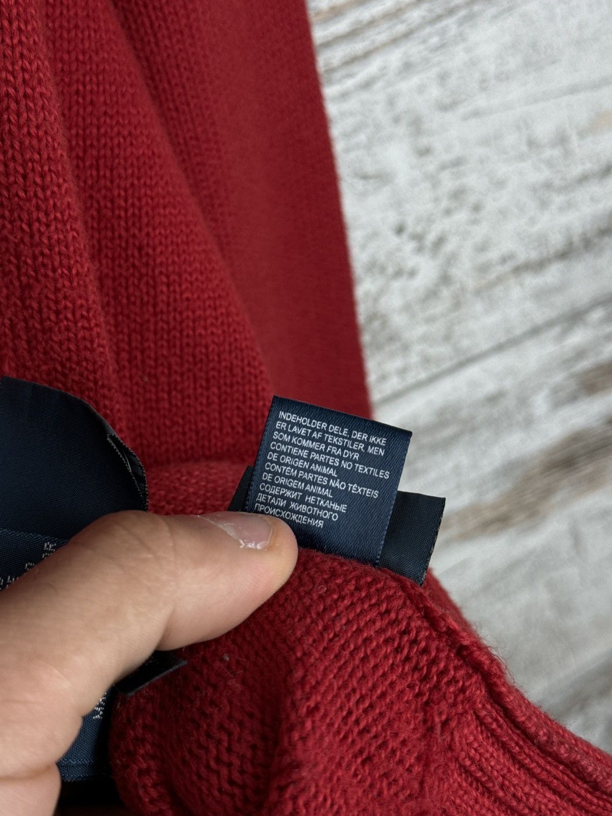 Polo Ralph Lauren × Vintage Mens Vintage Polo Ralph Lauren 1/3 zip sweater knitwear y2k Size US L / EU 52-54 / 3 - 14 Thumbnail