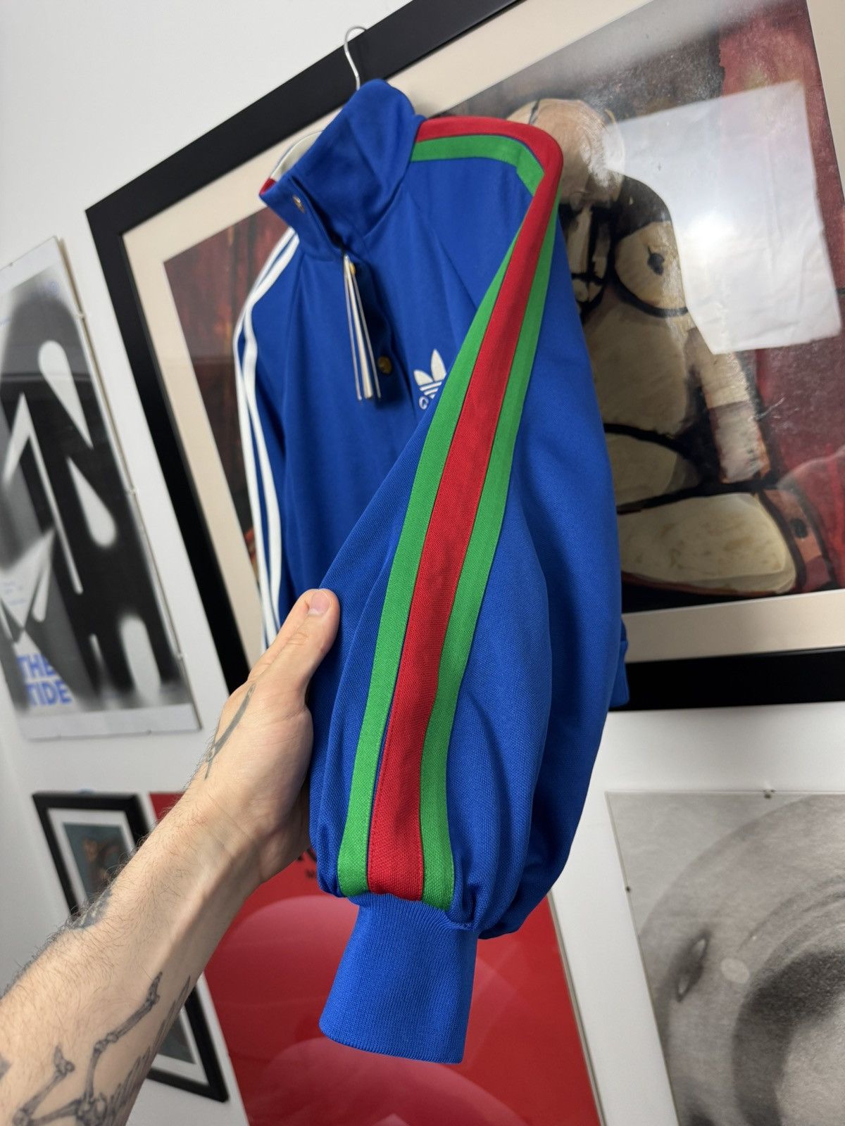 Adidas Gucci x Adidas Cropped Jacket Collaboration Designer Luxury Size XS / US 0-2 / IT 36-38 - 6 Thumbnail