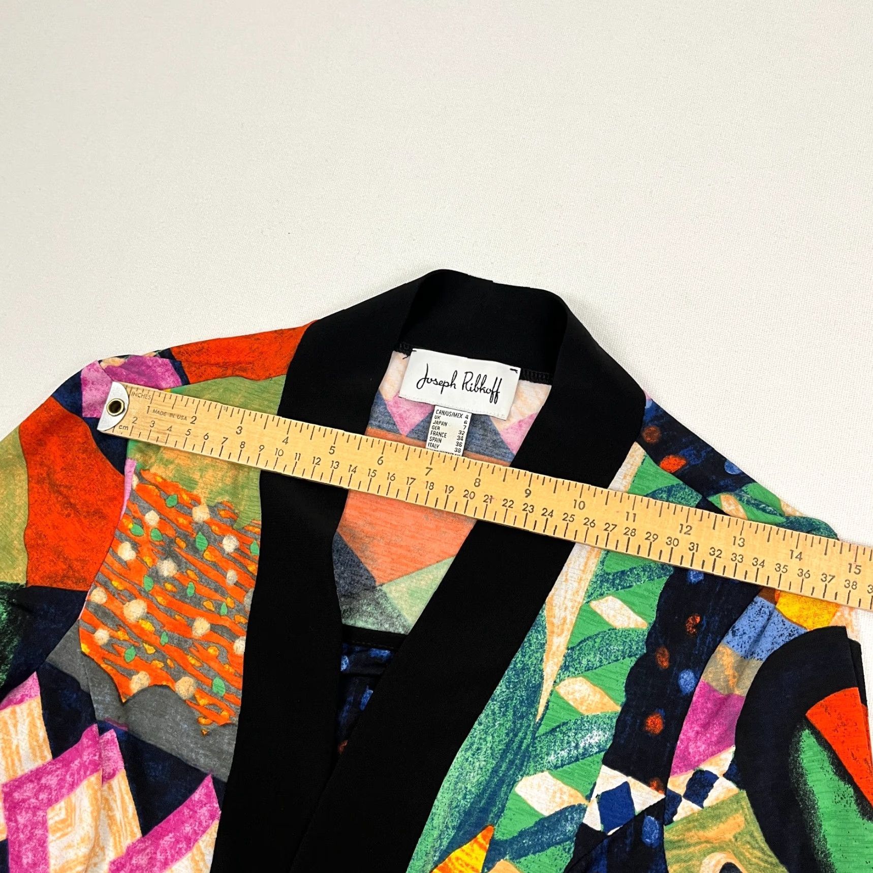 Joseph Ribkoff VINTAGE Joseph Ribkoff Blouse W/ Built in Tank Womens US 4 Abstract Artsy Bold Statement Size S / US 4 / IT 40 - 5 Thumbnail