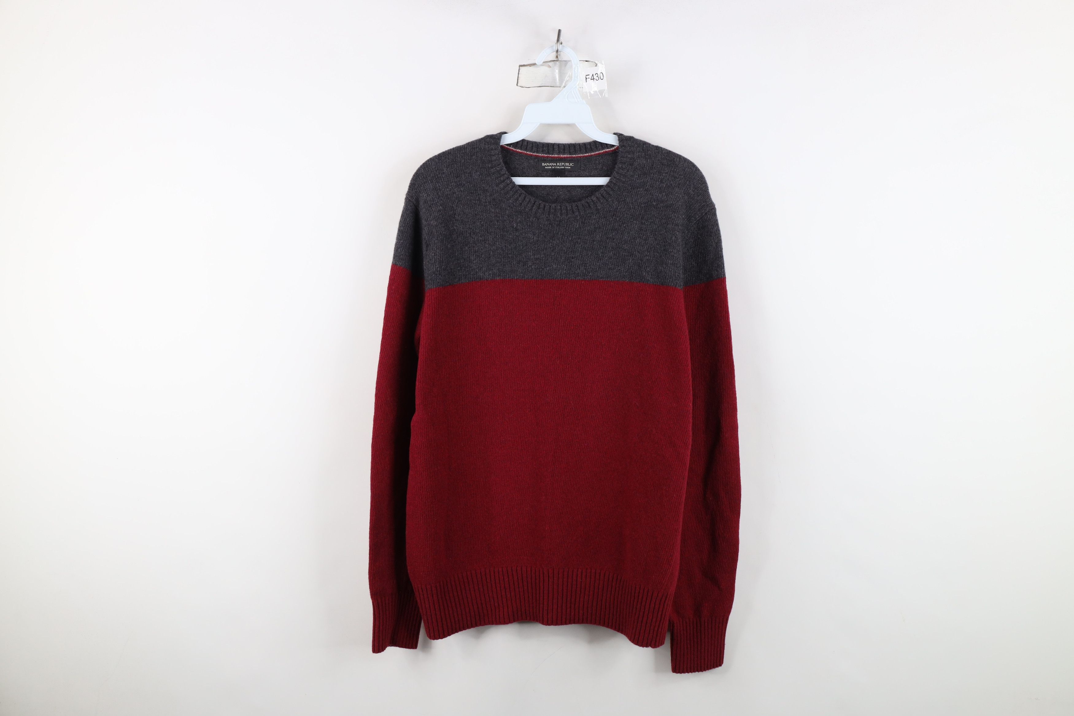 Banana Republic Banana Republic Blend Italian Yarn Knit Color Block Sweater Size US M / EU 48-50 / 2 - 1 Thumbnail